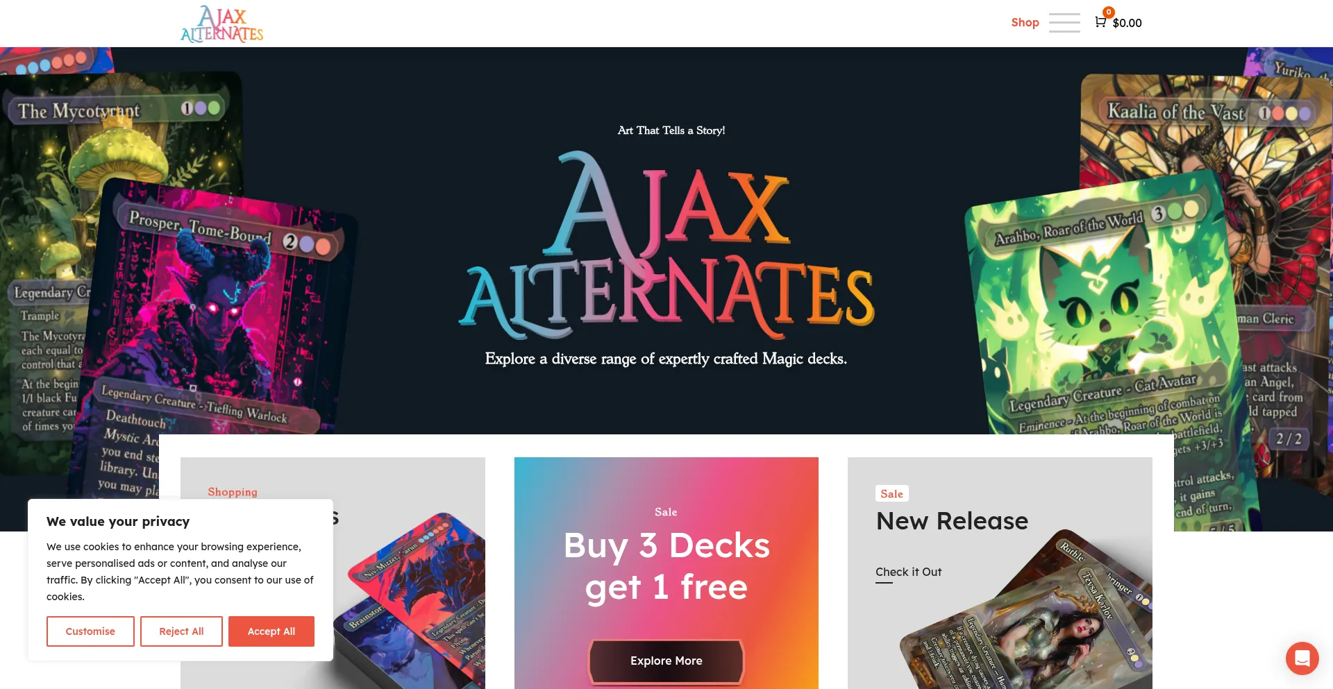 Ajaxalternates.com Screenshot