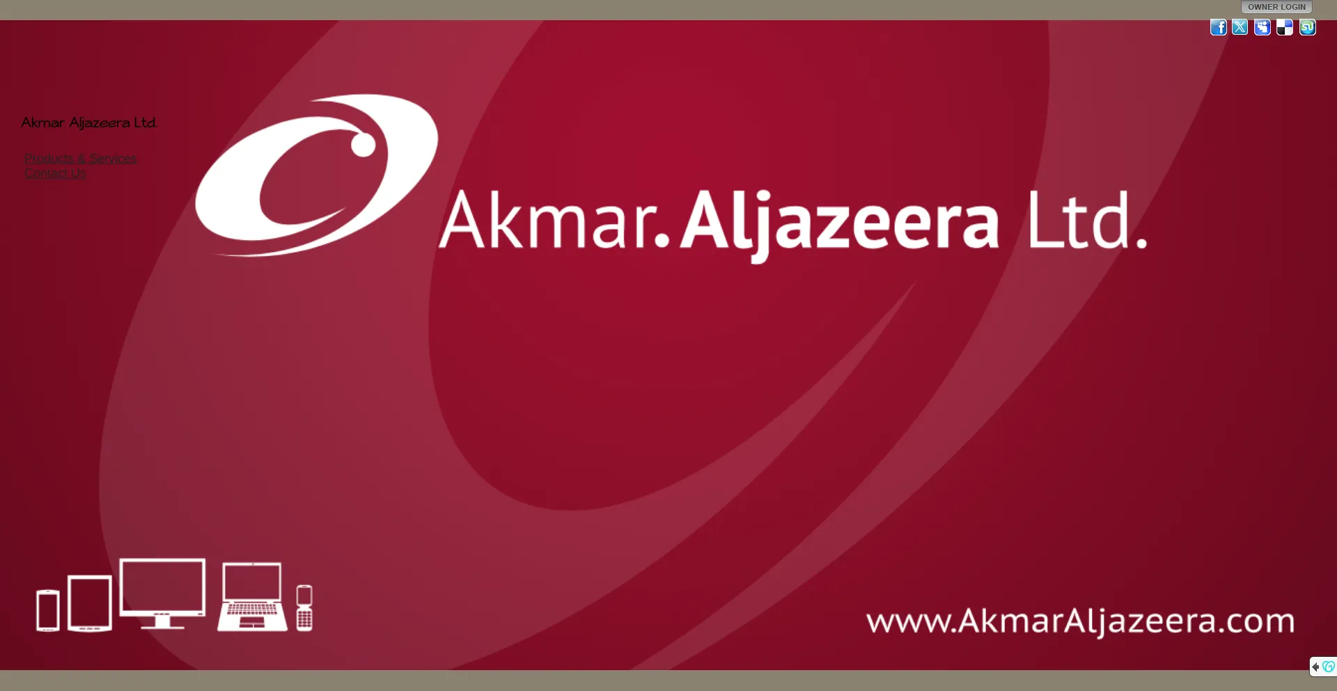 Website screenshot of Akmaraljazeera.com