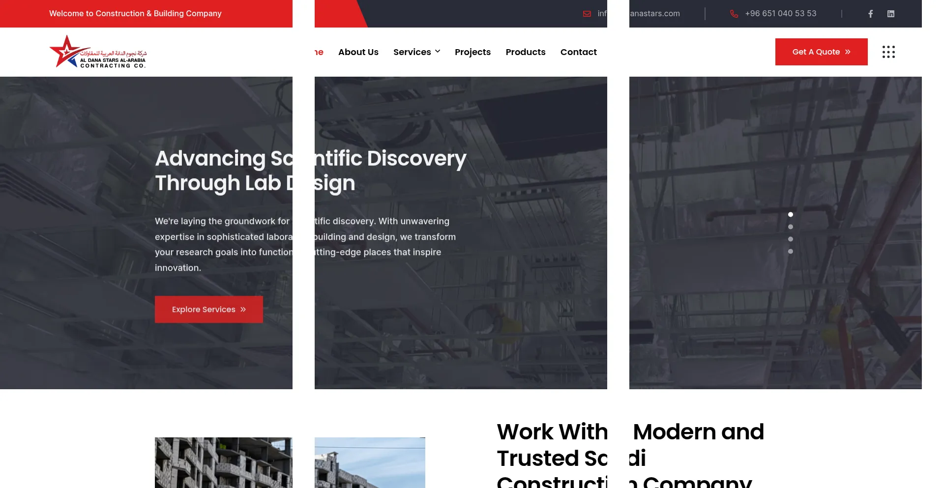 Website screenshot of Aldanastars.com