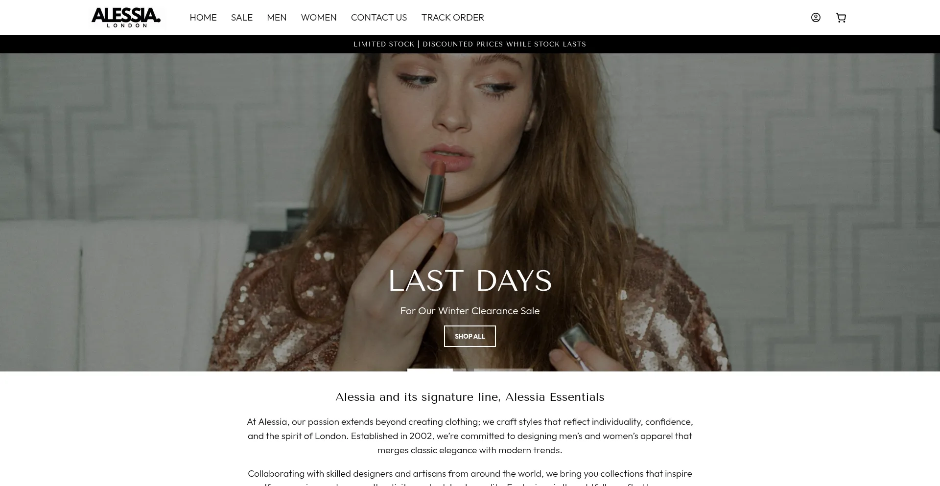 Alessia-london.com Screenshot