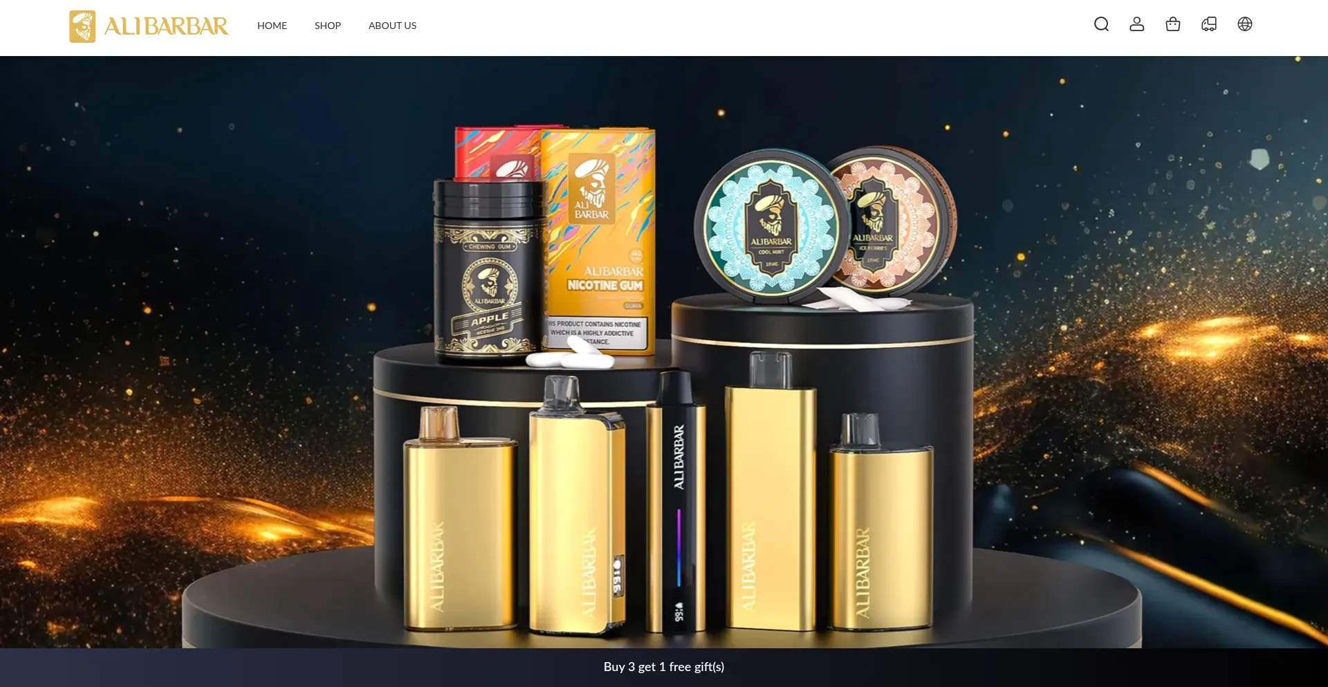 Website screenshot of Alibarbarvapea.com