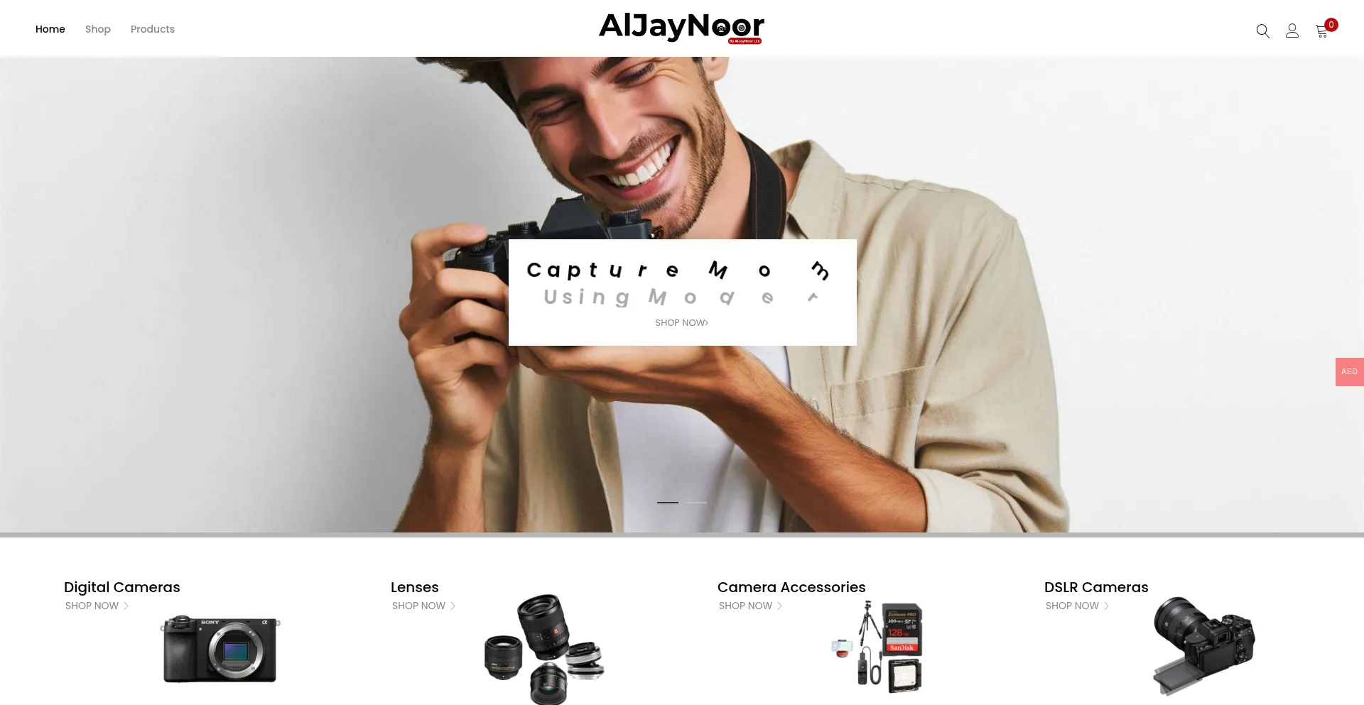 Website screenshot of Aljaynoor.com