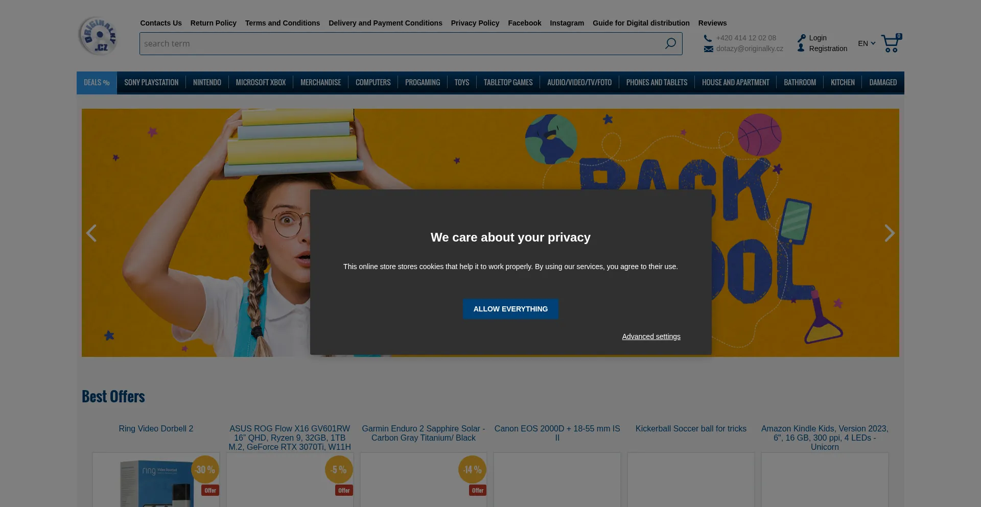 Website screenshot of Alky.eu