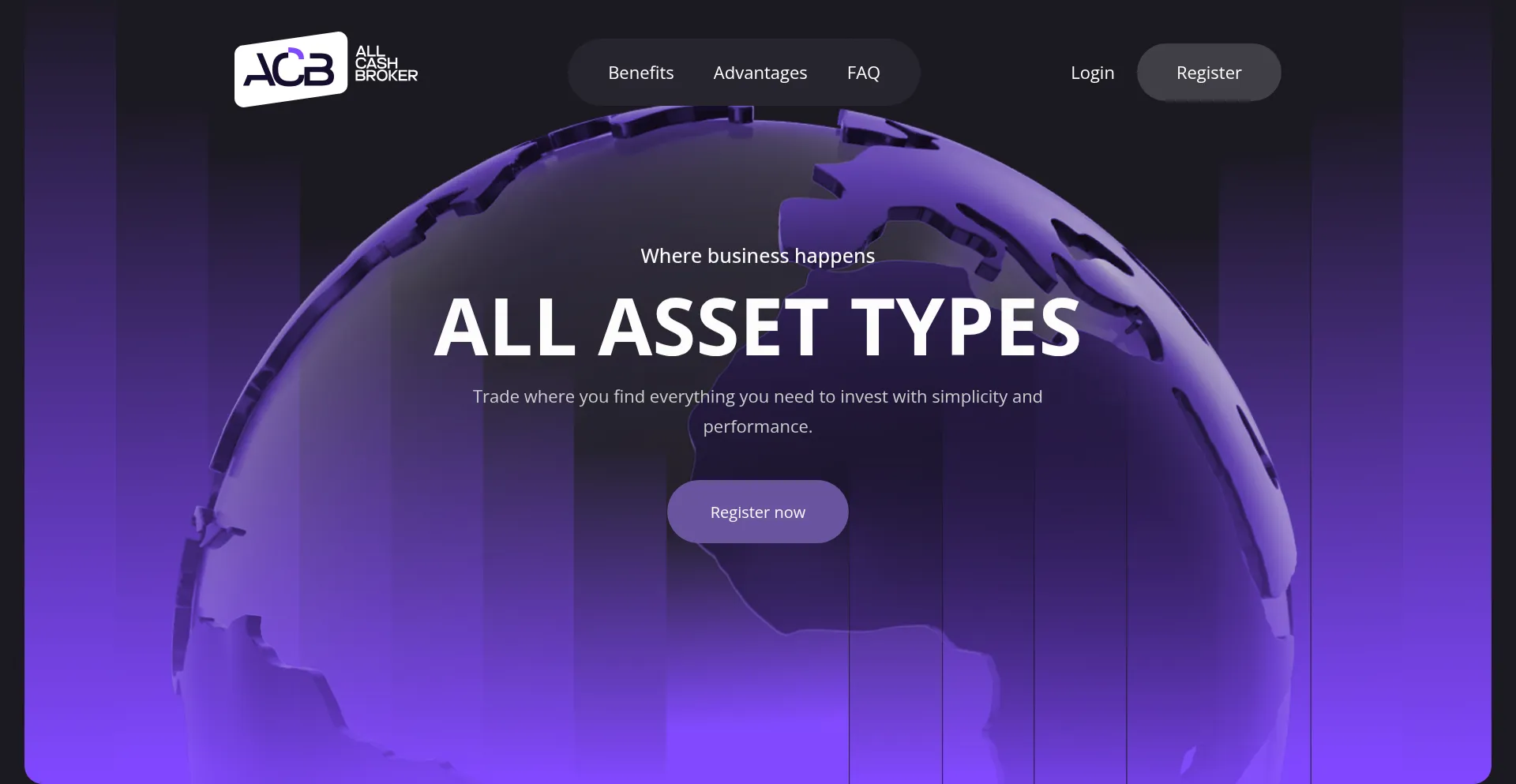 Website screenshot of Allcashbroker.com