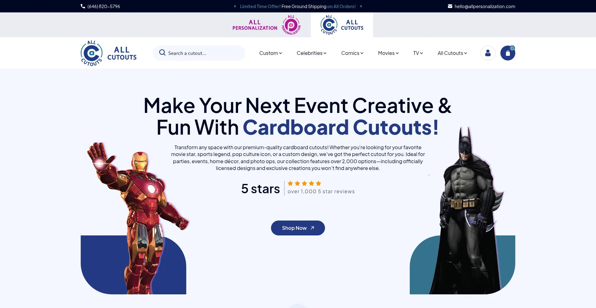 Allcutouts.com Screenshot