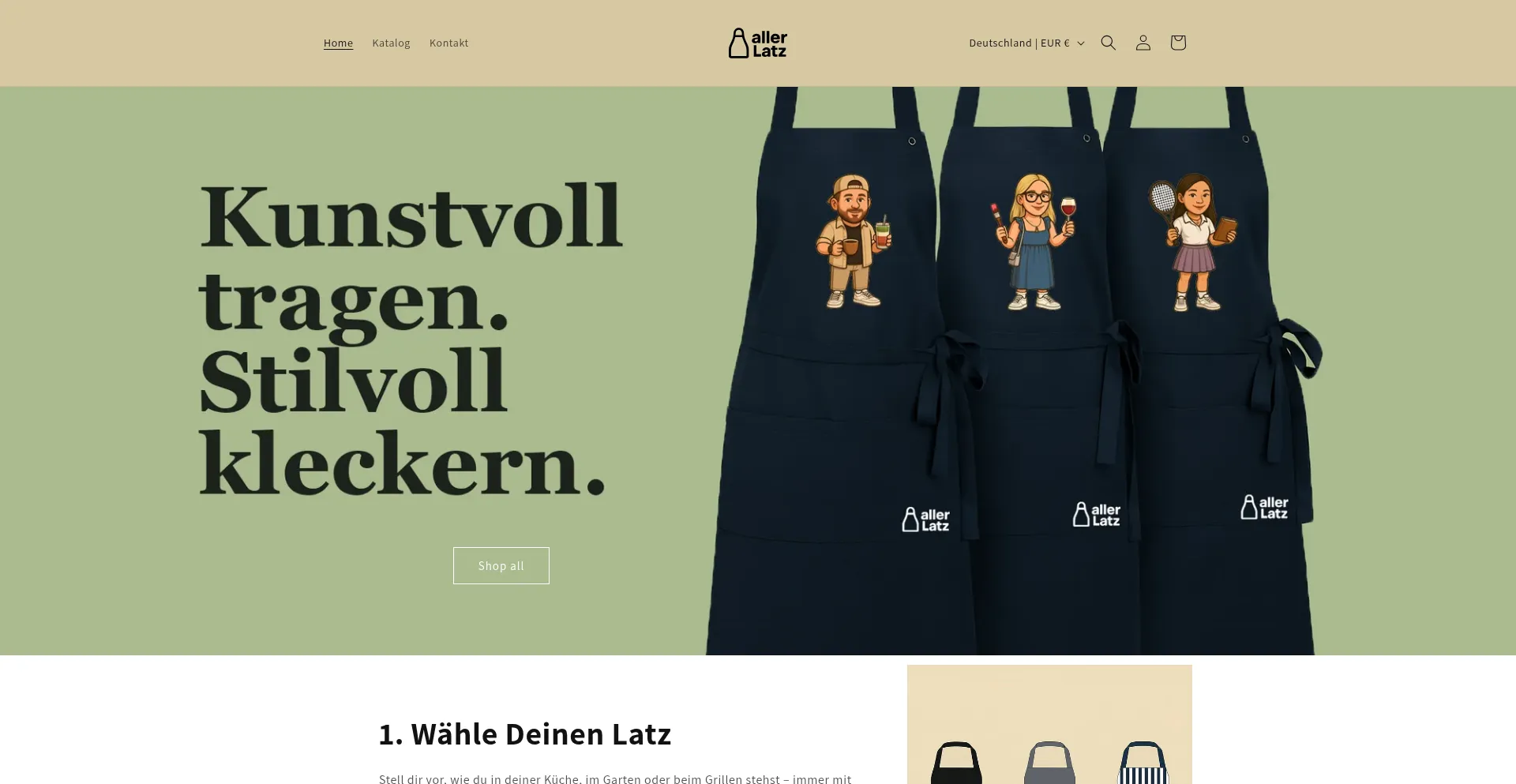Allerlatz.myshopify.com 安全可靠吗？