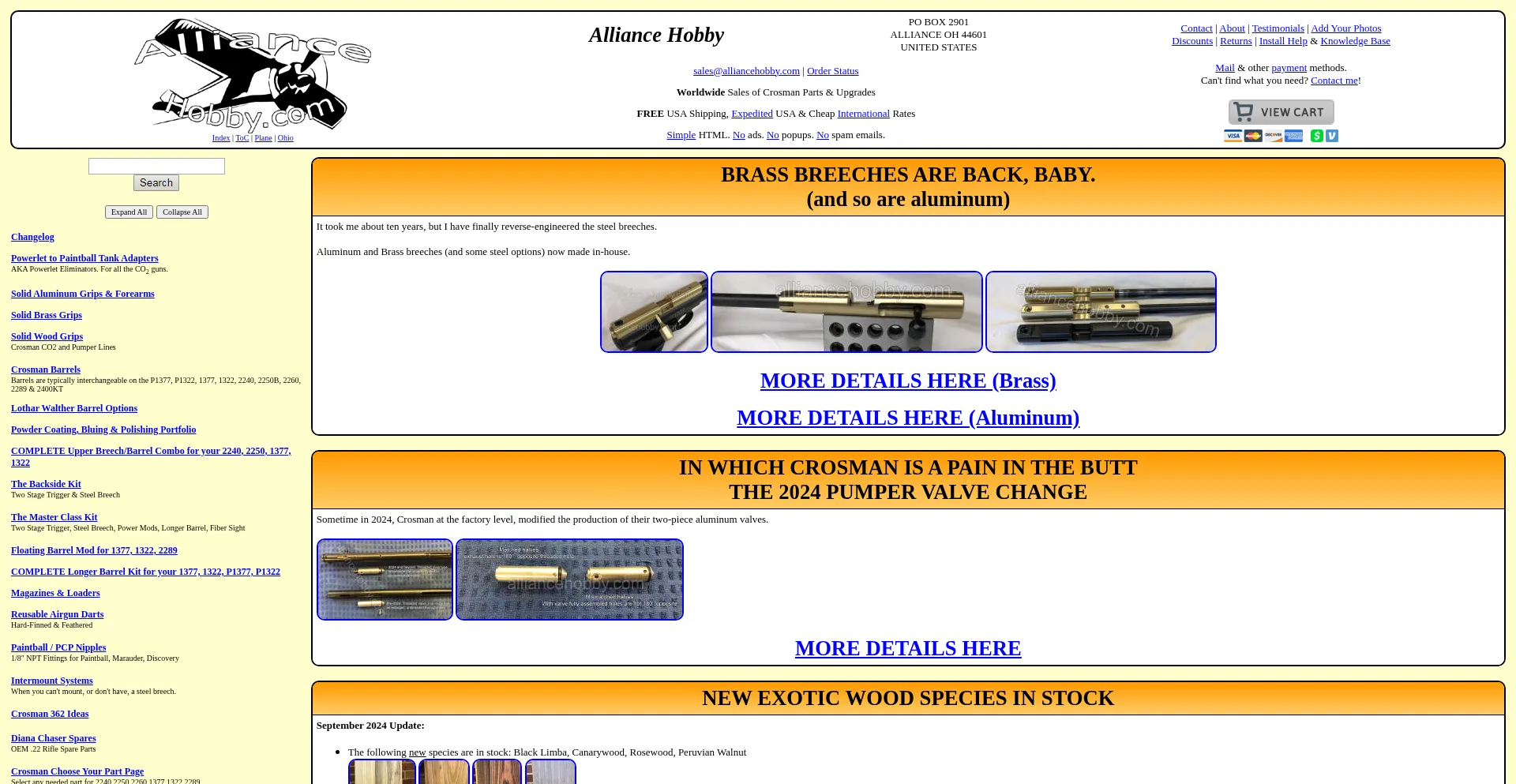 Alliancehobby.com Screenshot