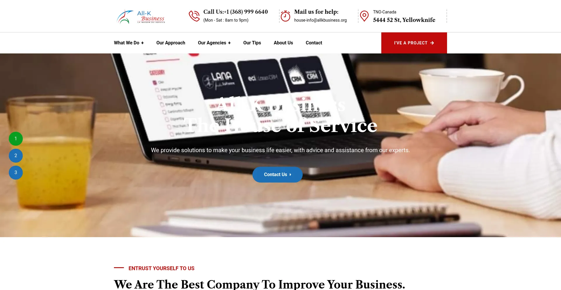 Allkbusiness.org Screenshot