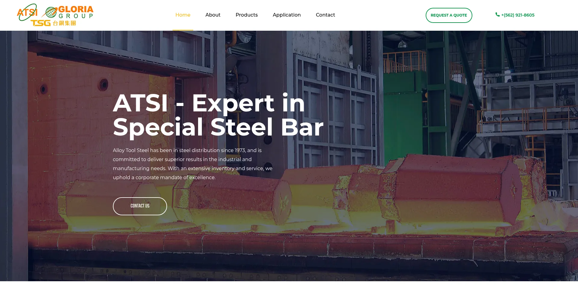 Website screenshot of Alloytoolsteel.com