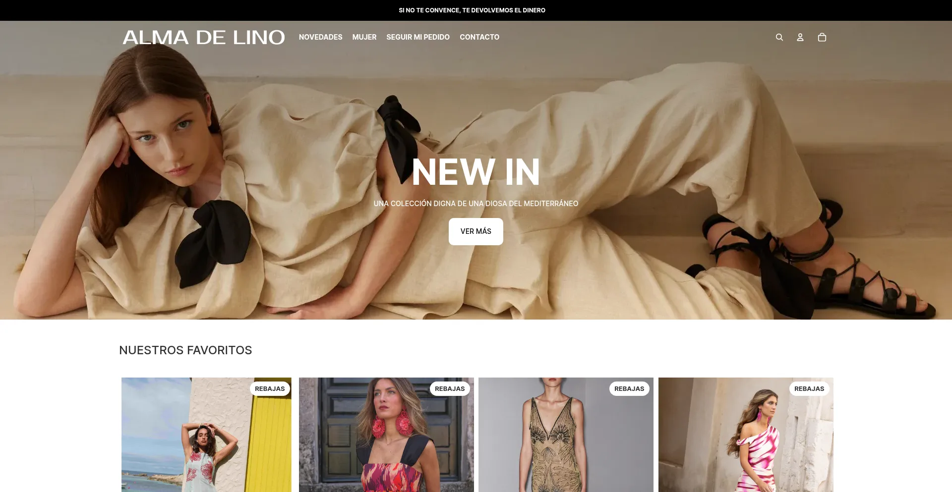Website screenshot of Almadelinoes.com