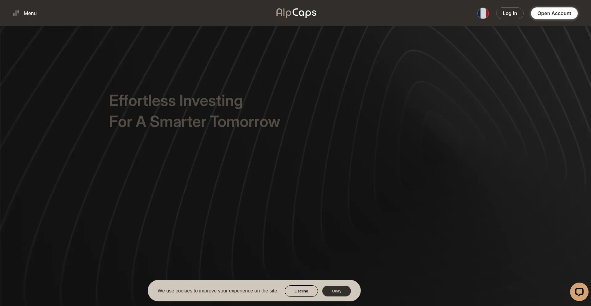 Website screenshot of Alpcaps.com