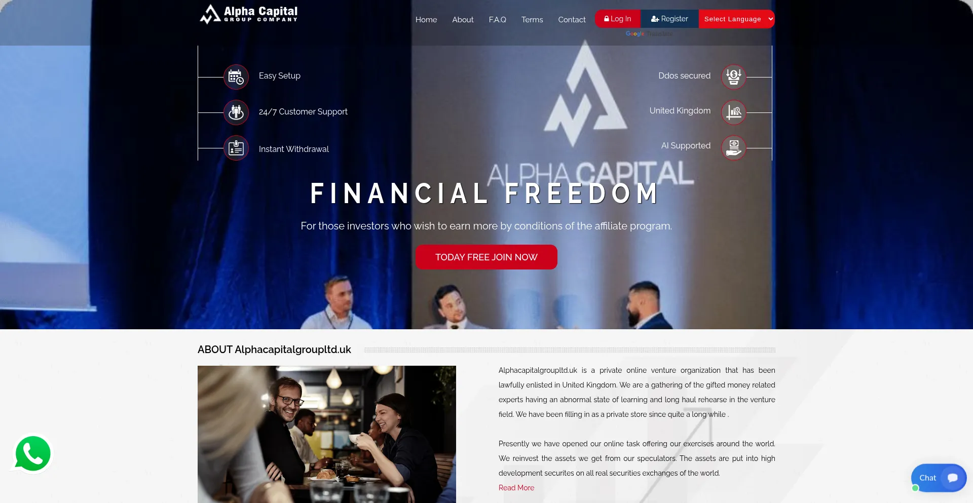 Alphacapitalgroupltd.uk 安全可靠吗？