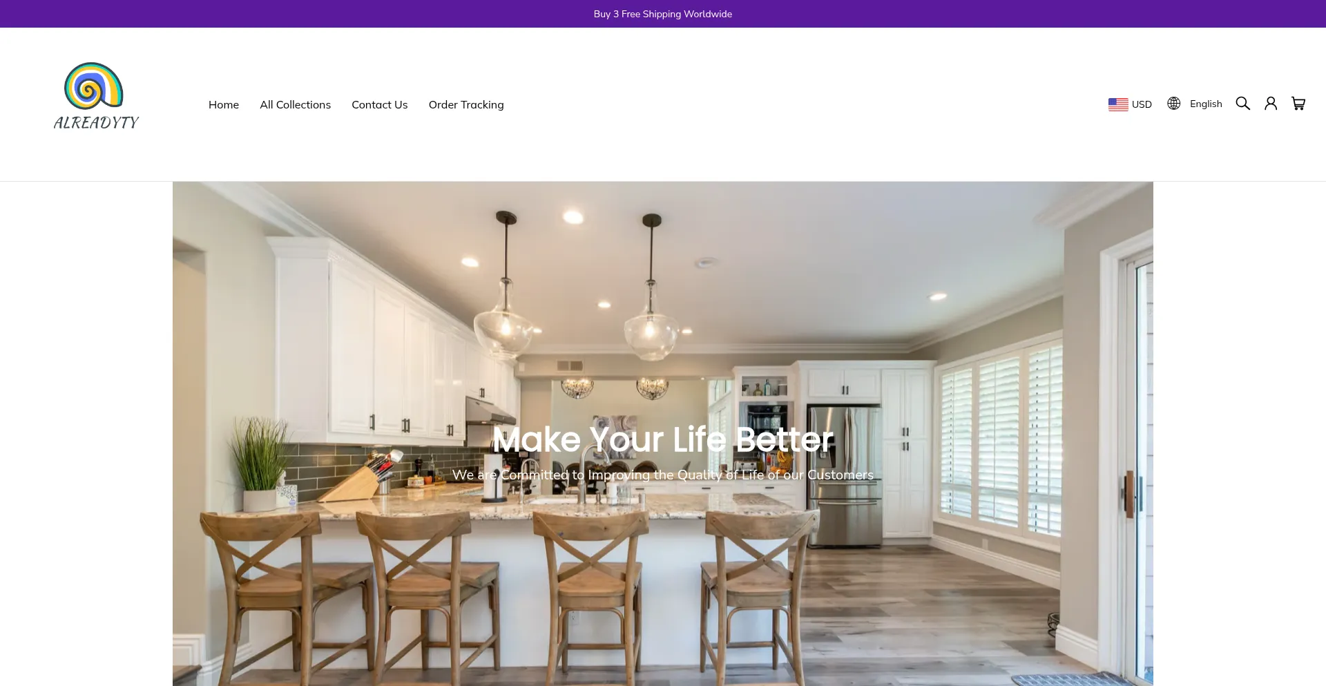 Website screenshot of Alreadyty.com