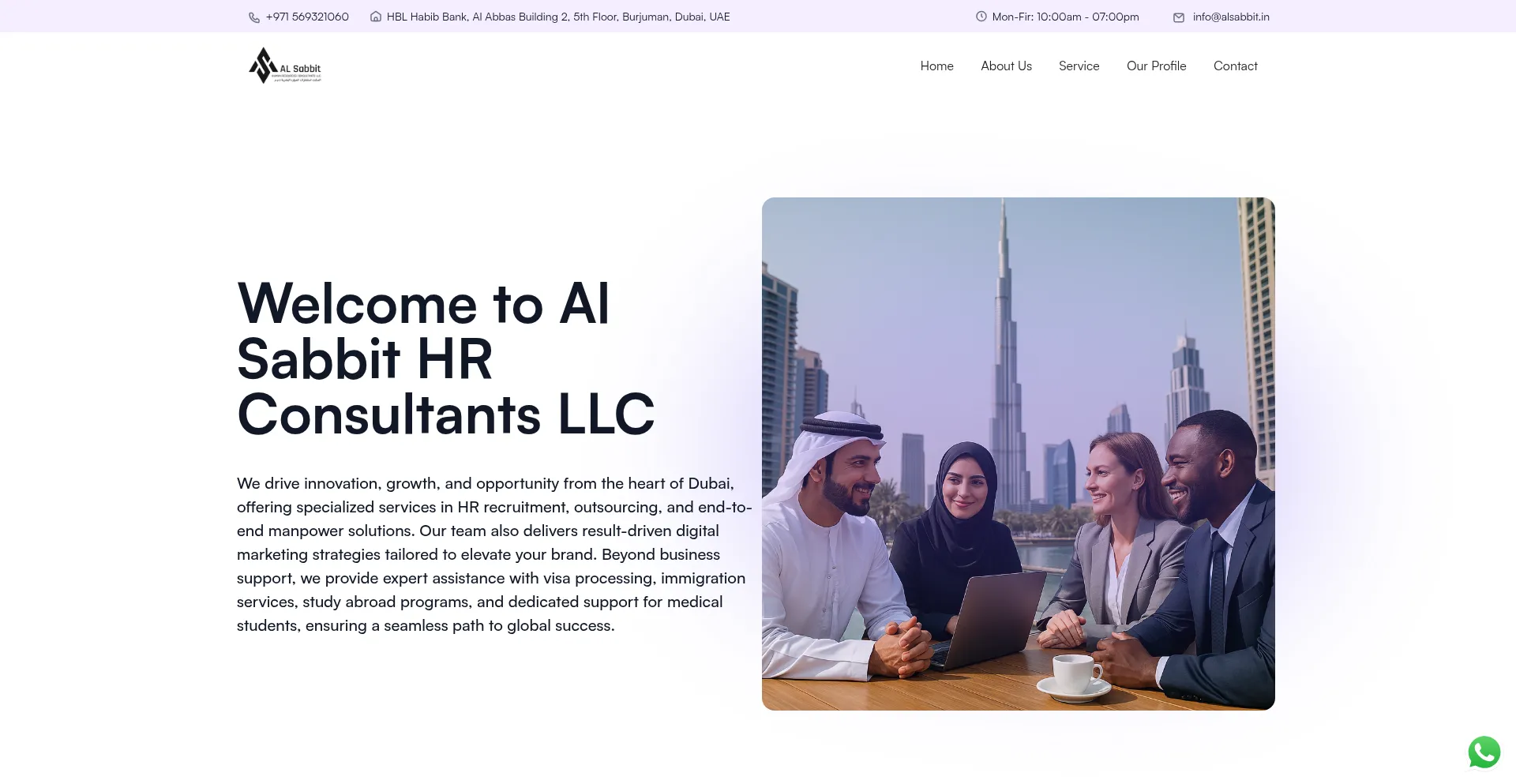 Website screenshot of Alsabbit.in