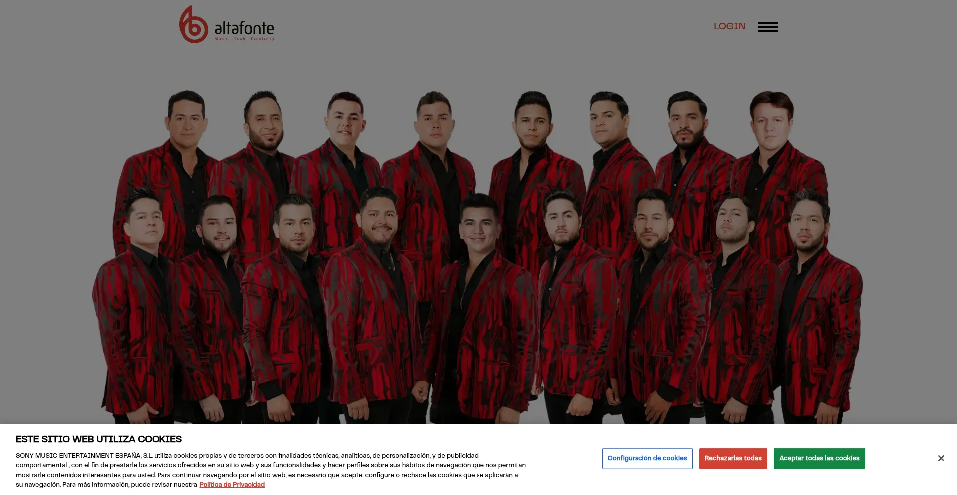 Website screenshot of Altafonte.com