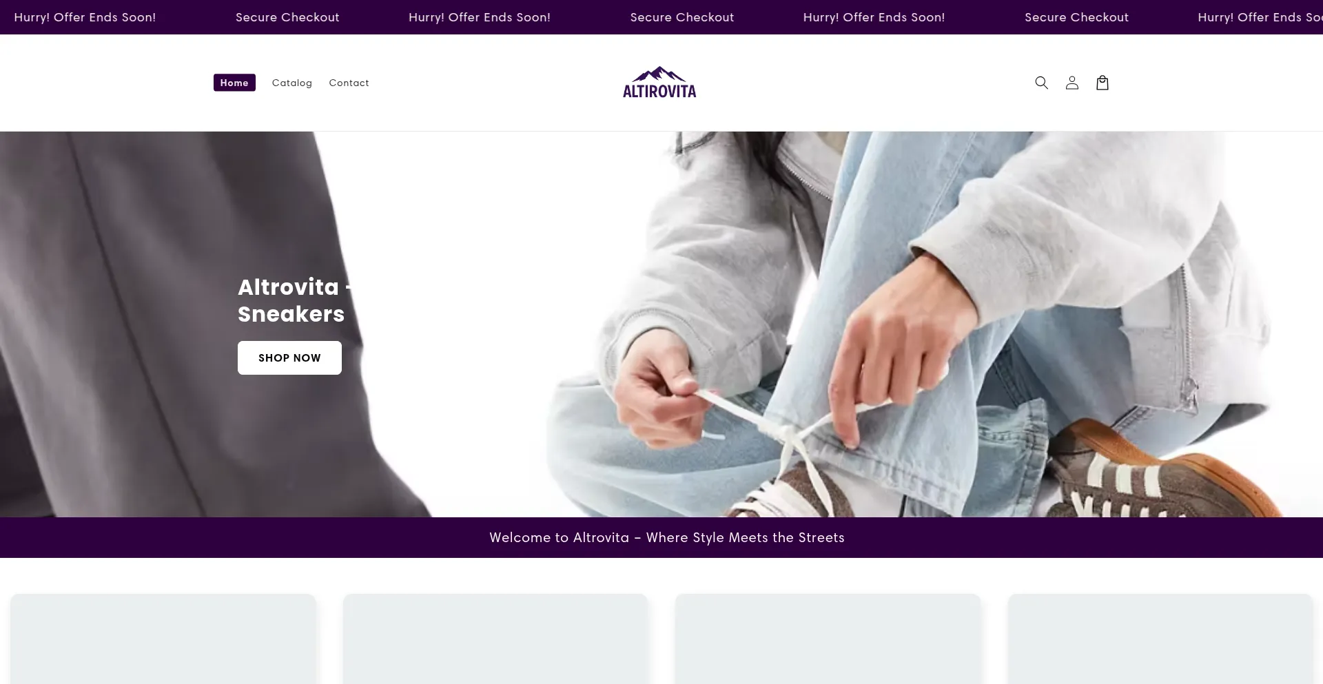 Website screenshot of Altrovita.com