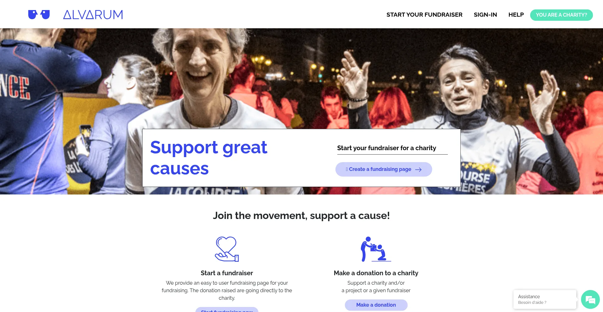 Website screenshot of Alvarum.com