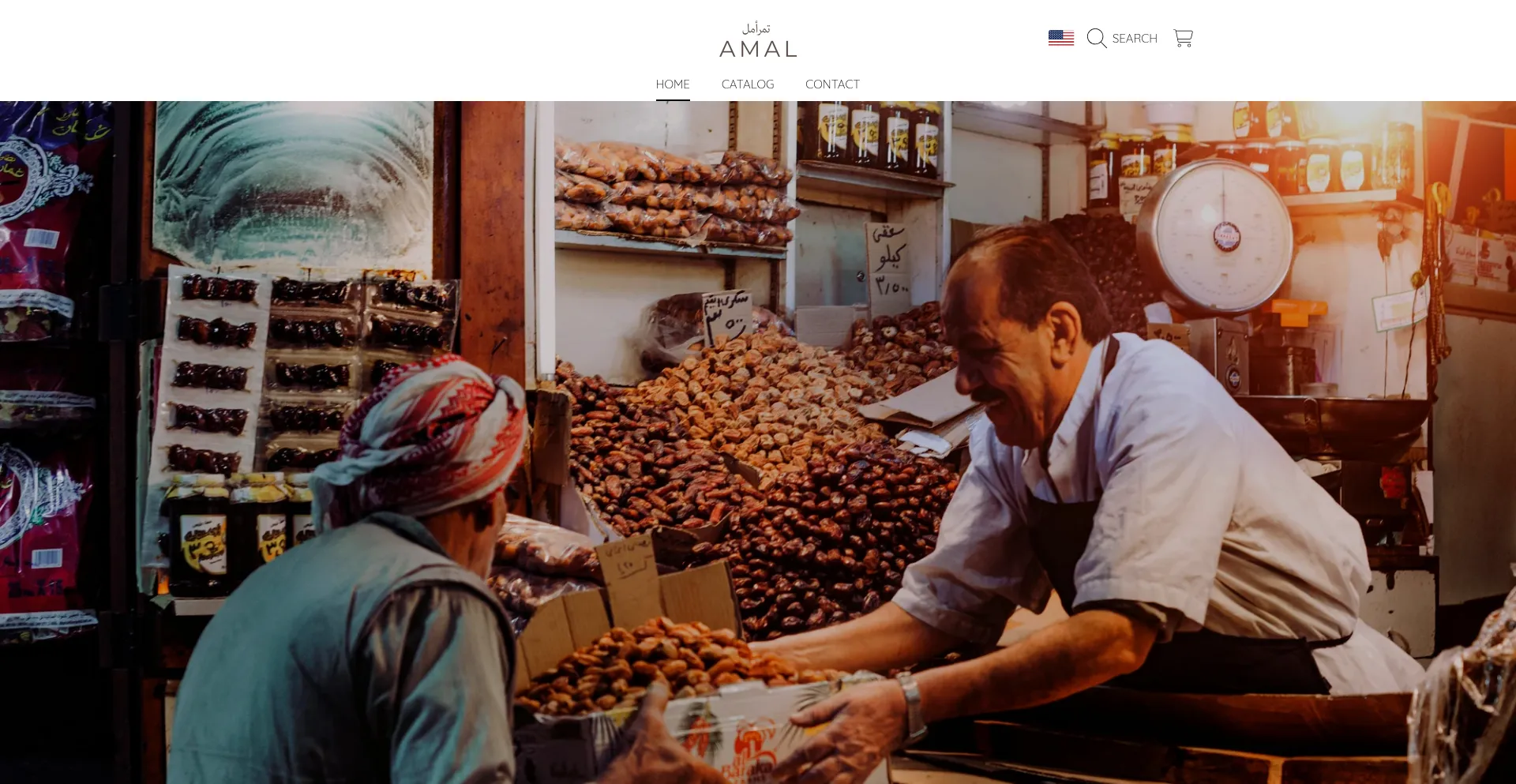 Website screenshot of Amaldates.com