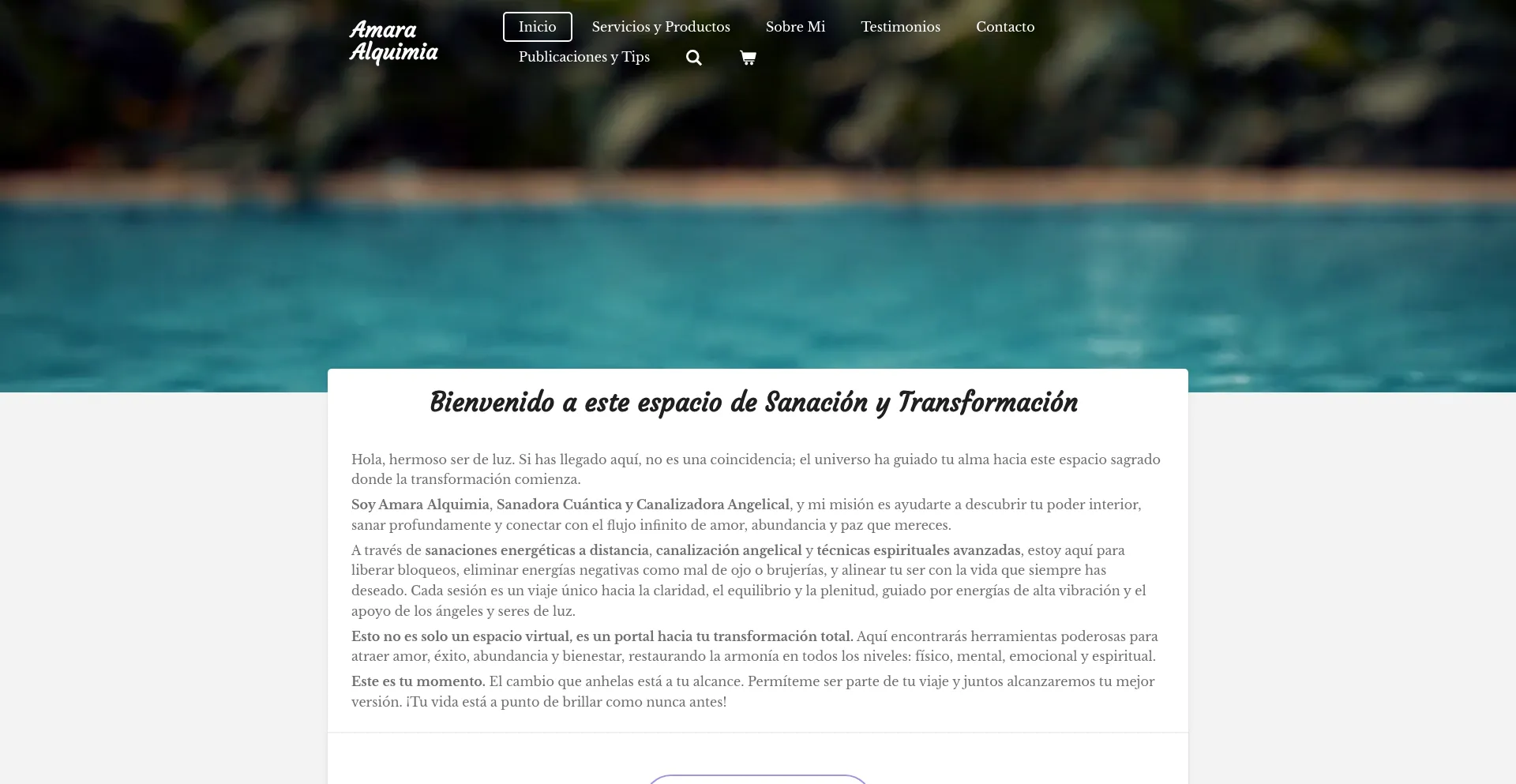 Amaraalquimia.com Screenshot