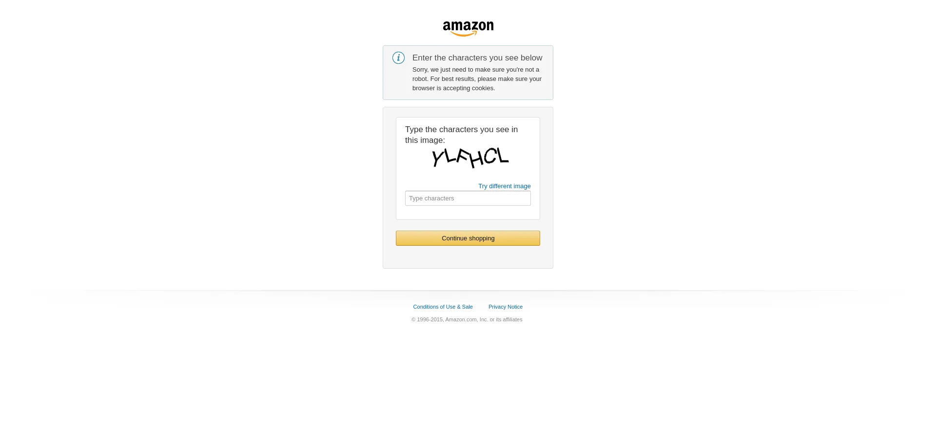 Website screenshot of Amazon.ca