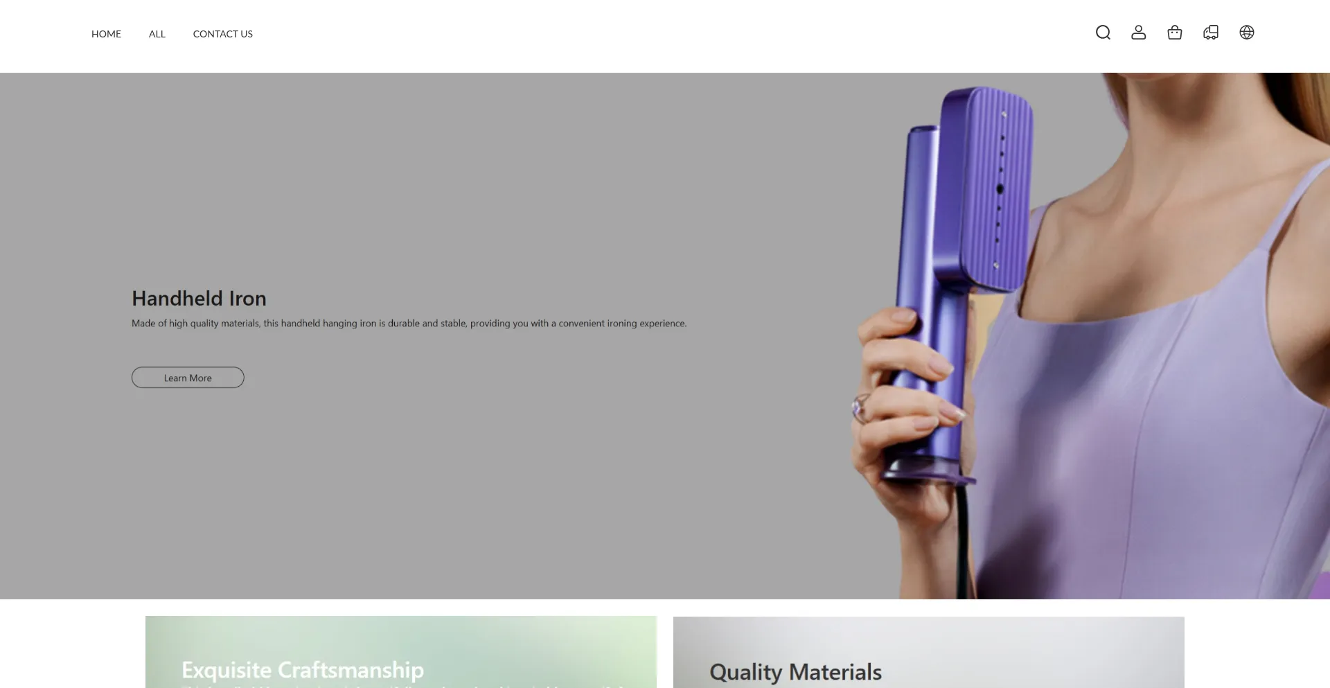 Website screenshot of Amazreturnpallet.com