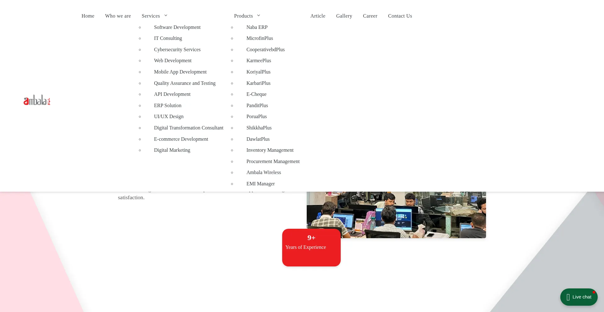 Website screenshot of Ambalait.com