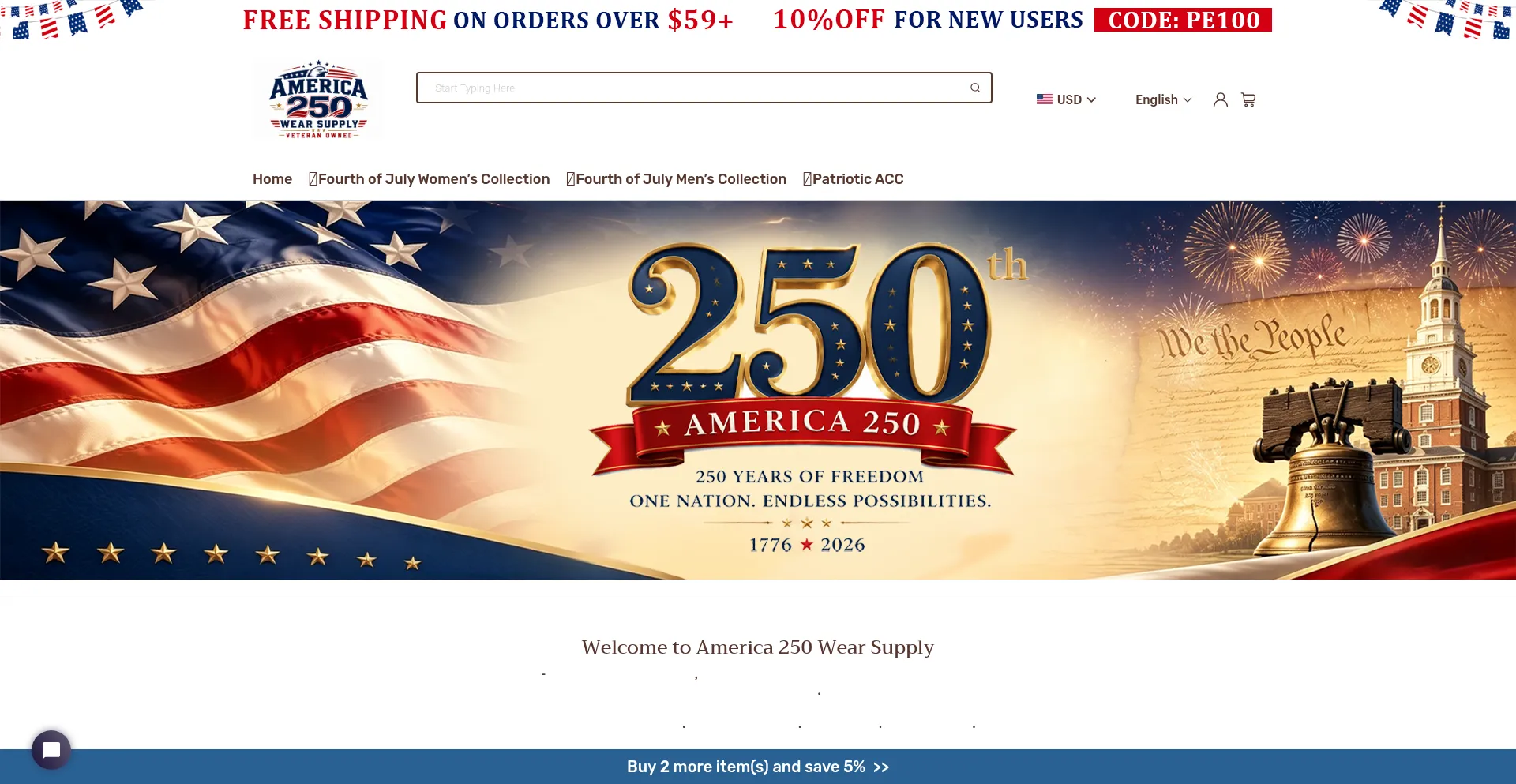 America250wearsupply.com