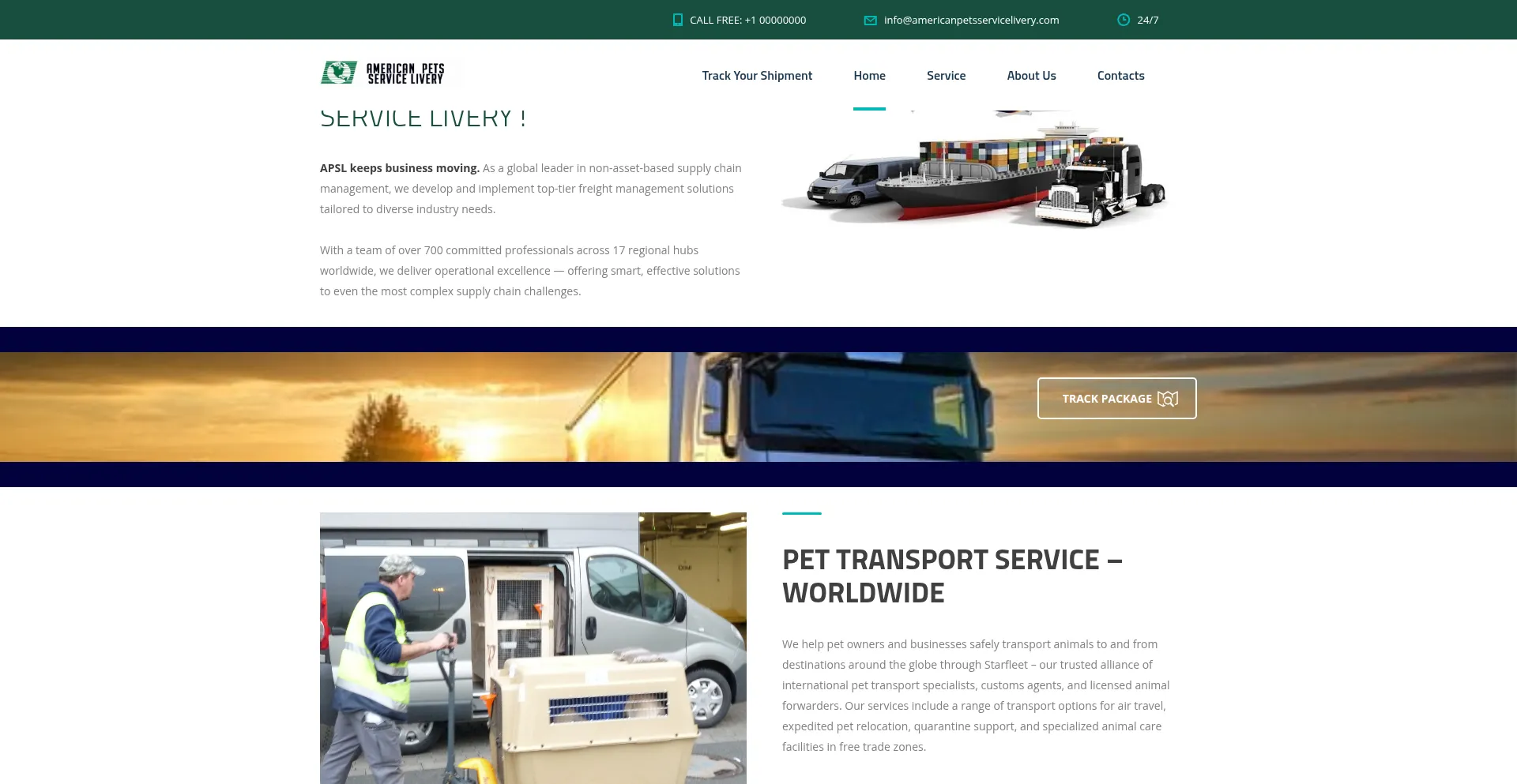 Americanpetsservicelivery.com