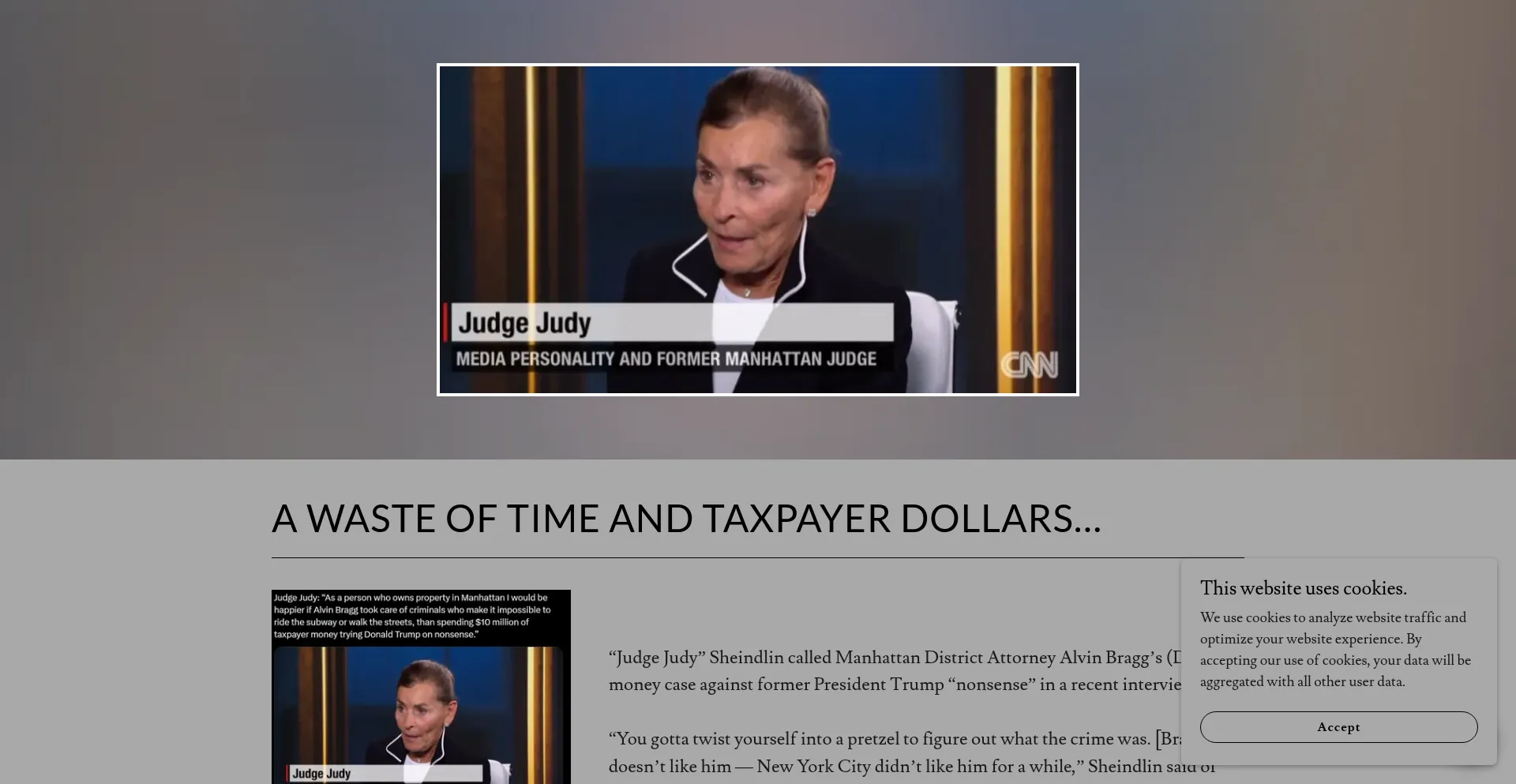 Website screenshot of Americansfordonaldtrump.com