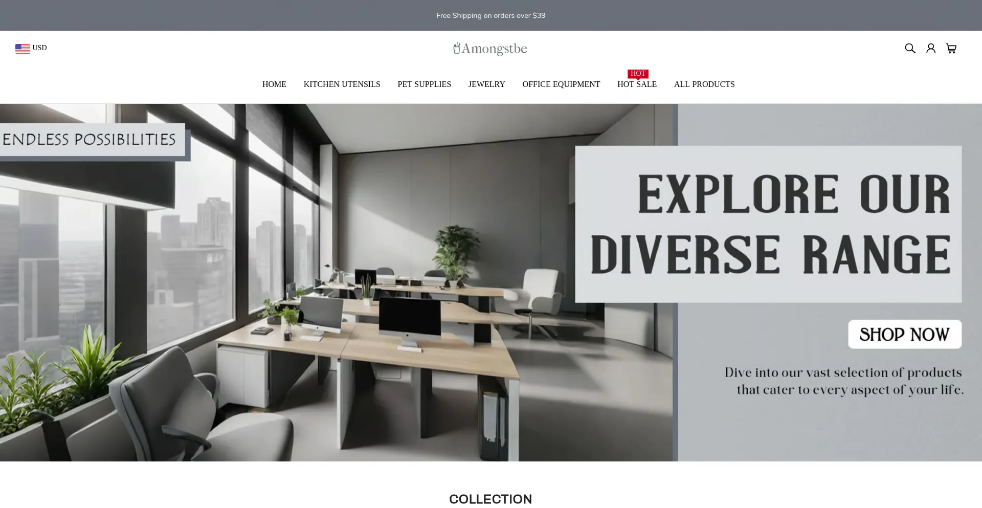 Amongstbe.com Screenshot