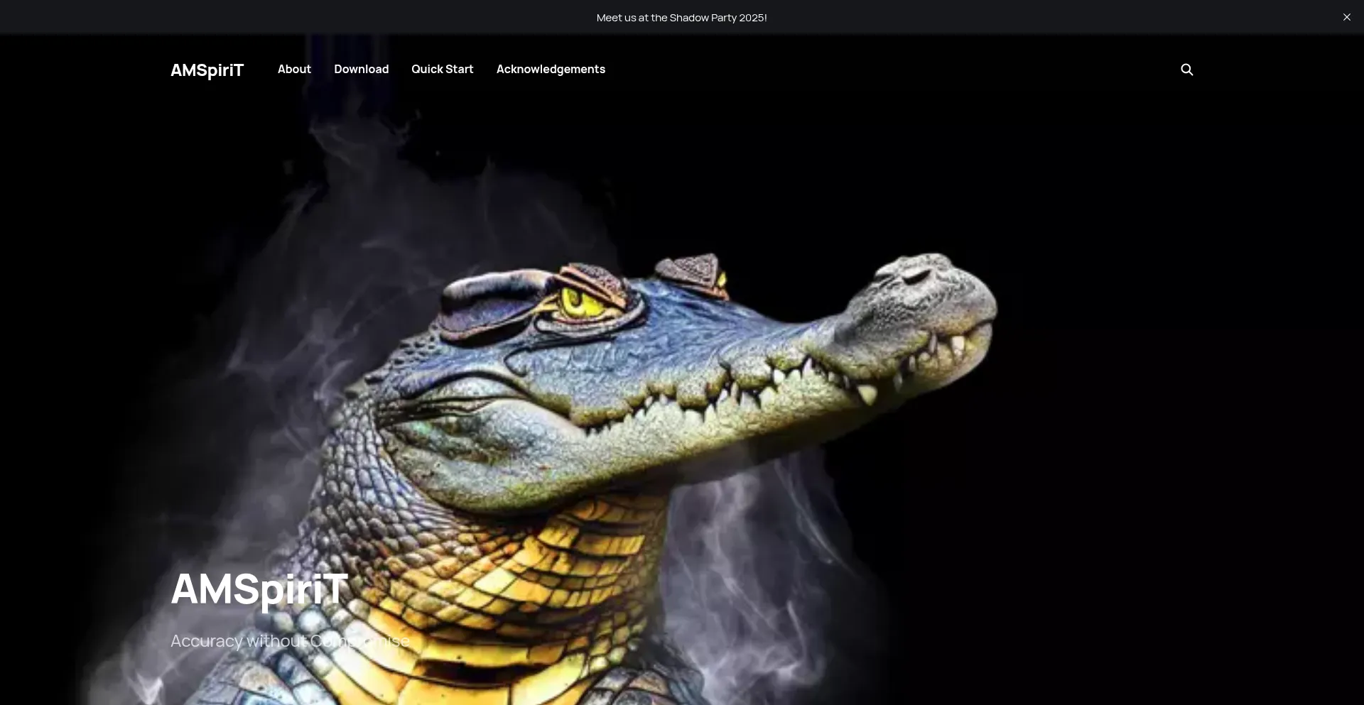 Website screenshot of Amspirit.fr
