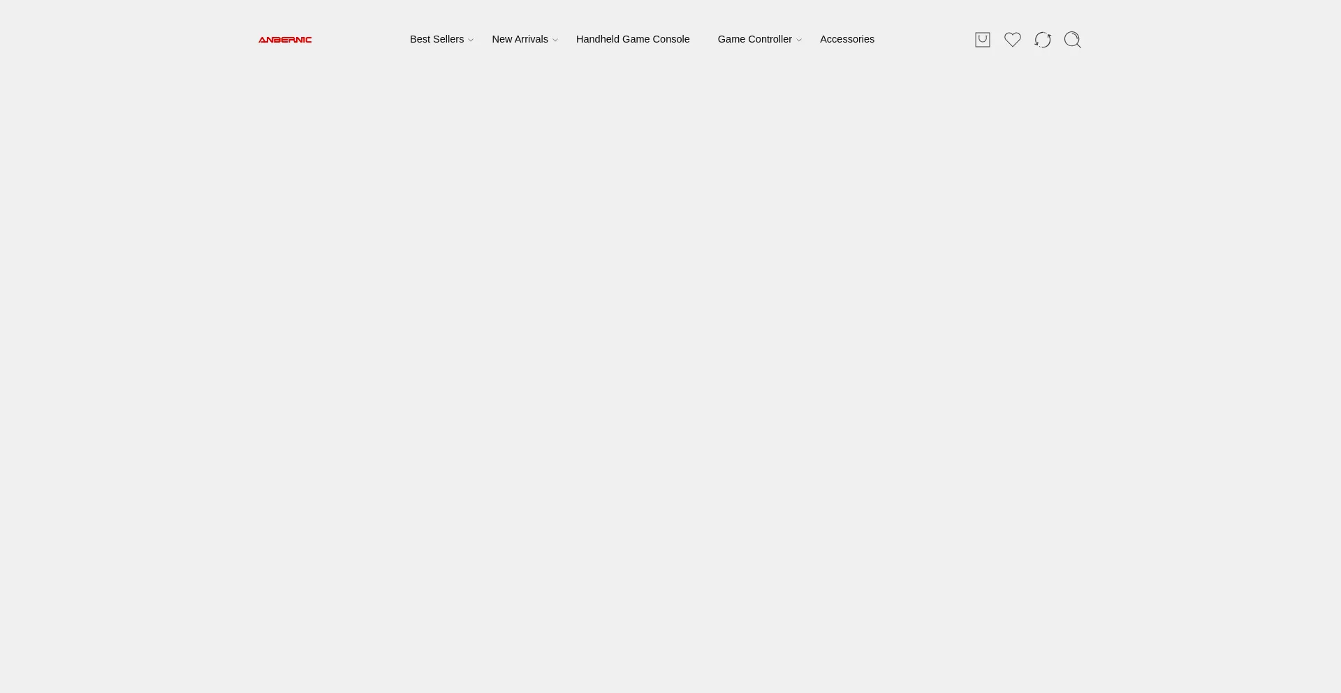 Website screenshot of Anbernicgames.com