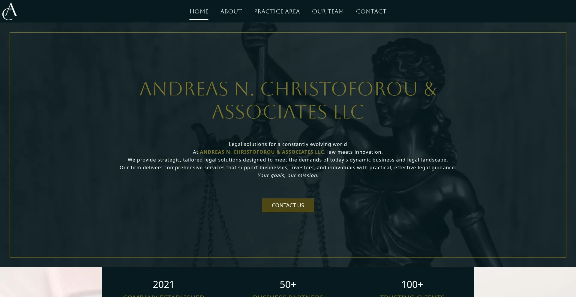 Website screenshot of Ancylaw.com