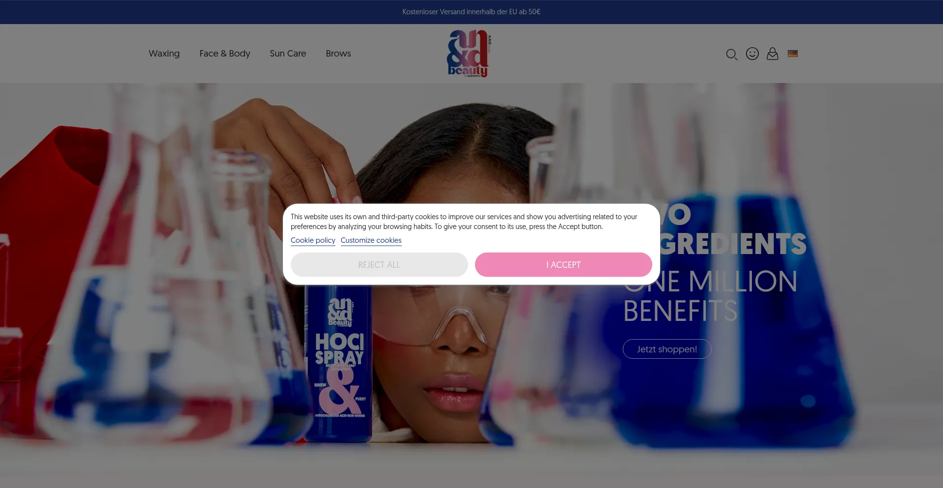 Website screenshot of Andbeauty.world
