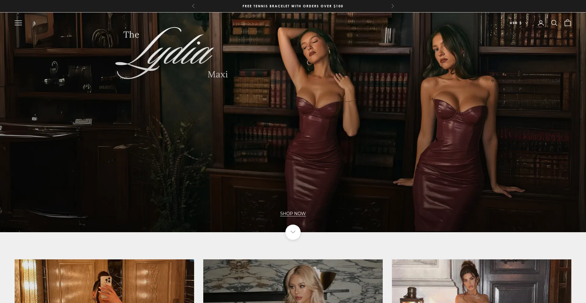 Website screenshot of Angellaneclothing.com