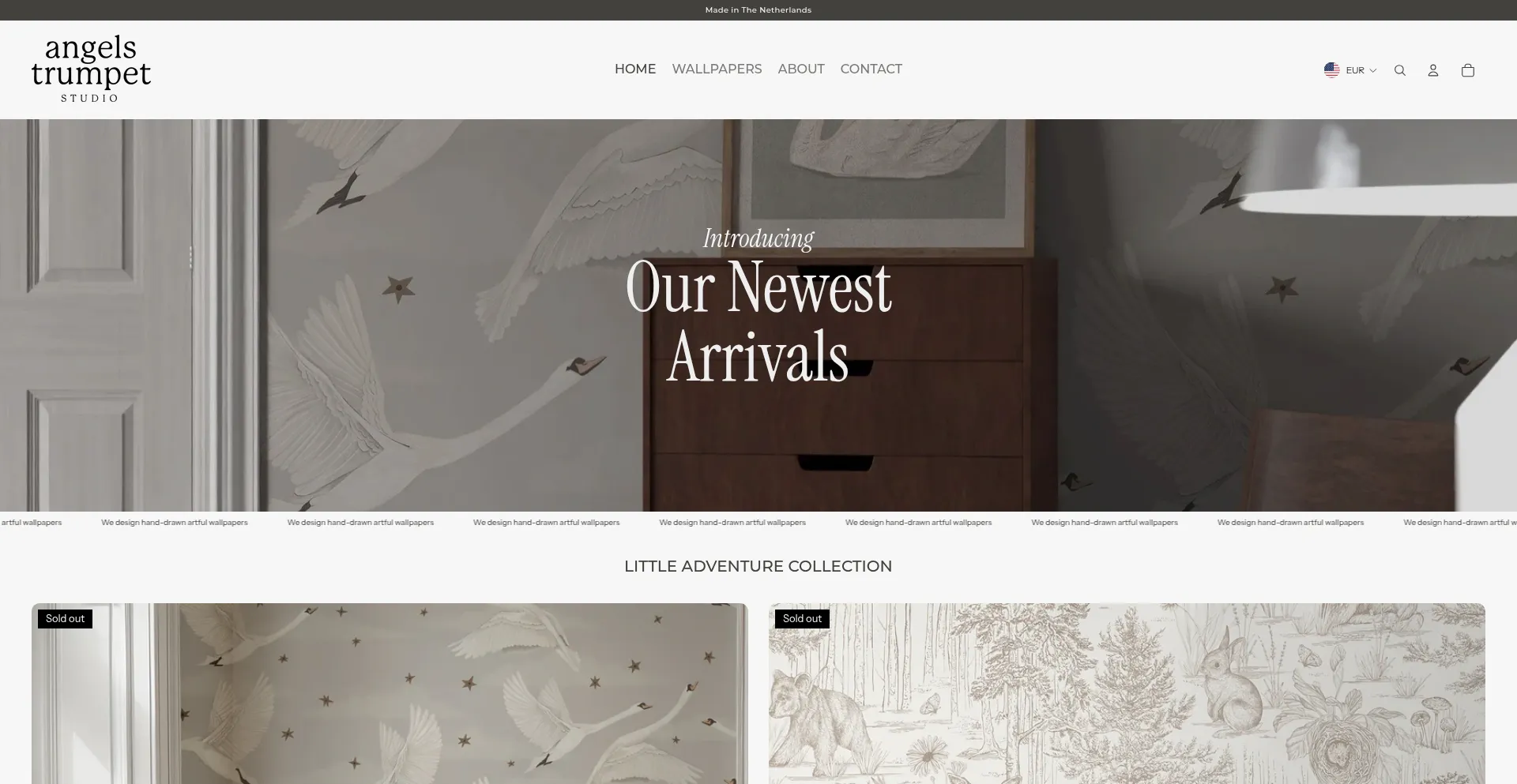 Website screenshot of Angels-trumpet.com