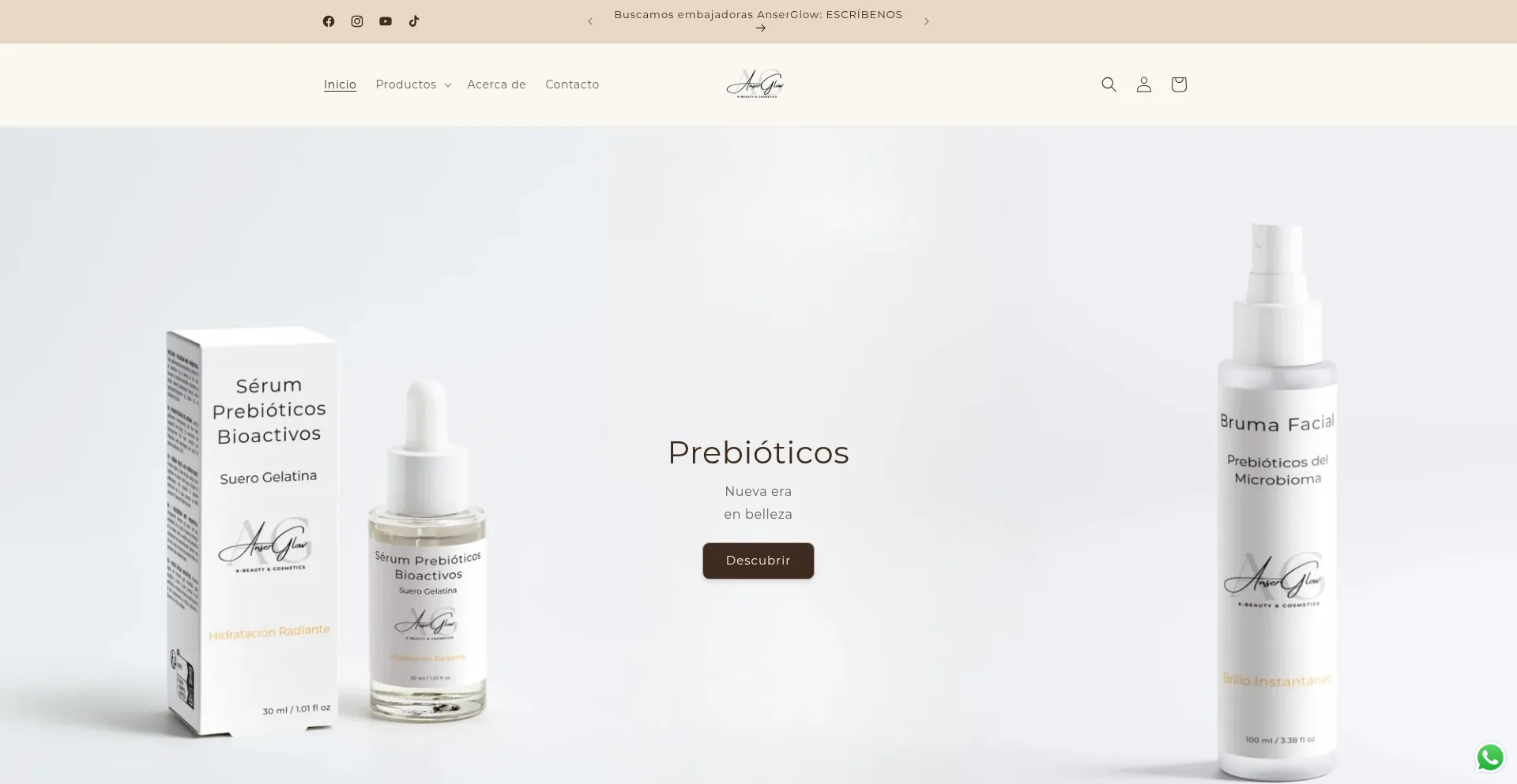 Anserglow.com Screenshot