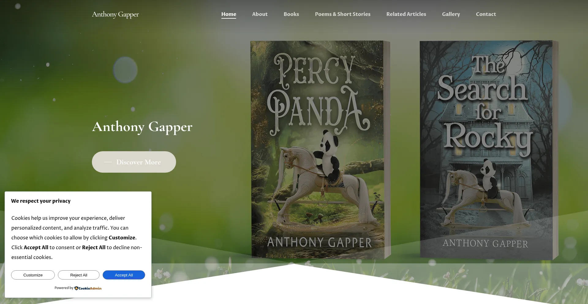 Anthonygapper.com Screenshot