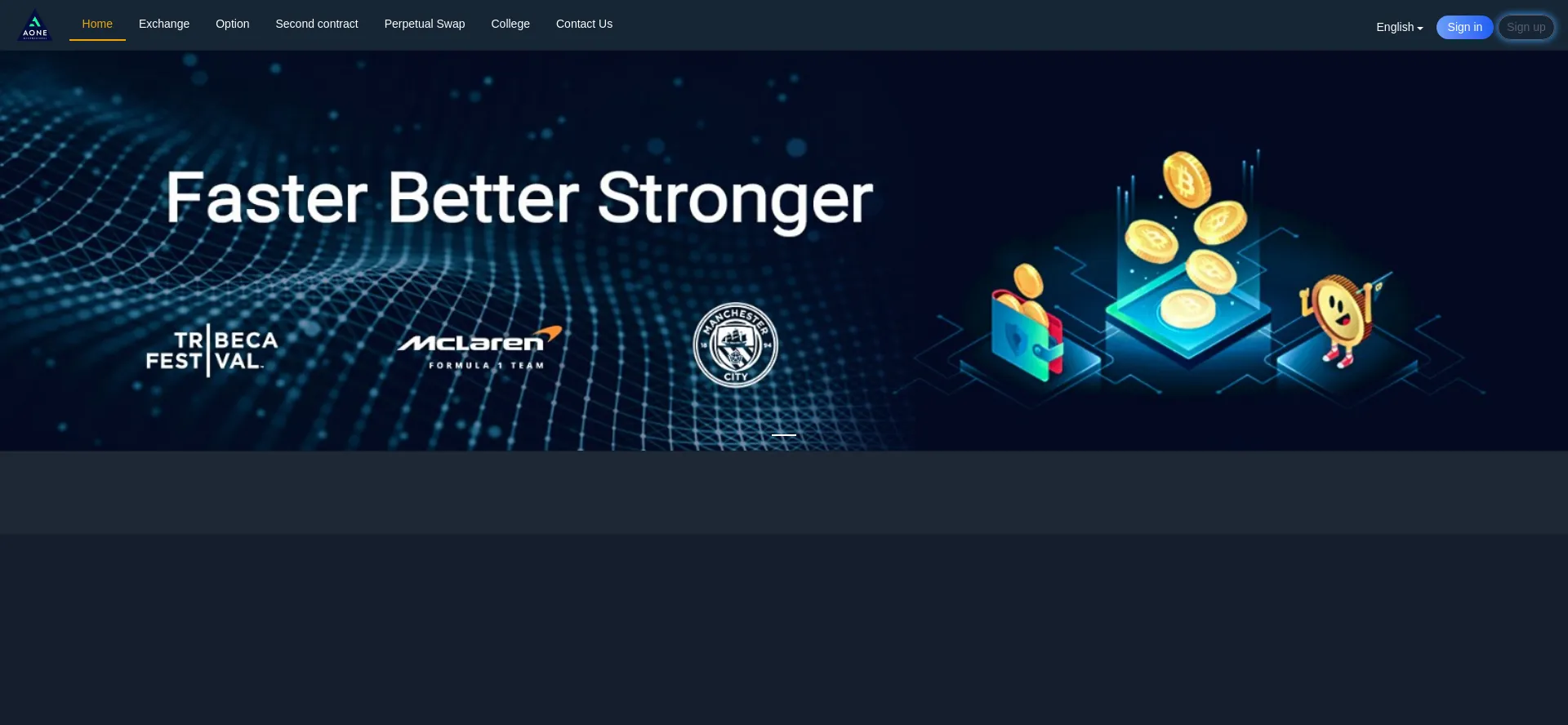 Website screenshot of Aoneex.top