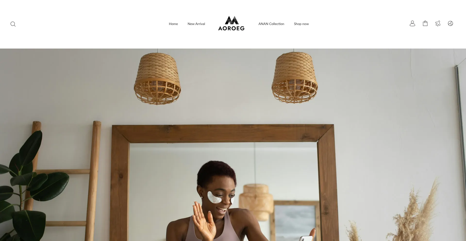 Website screenshot of Aoroeg.com