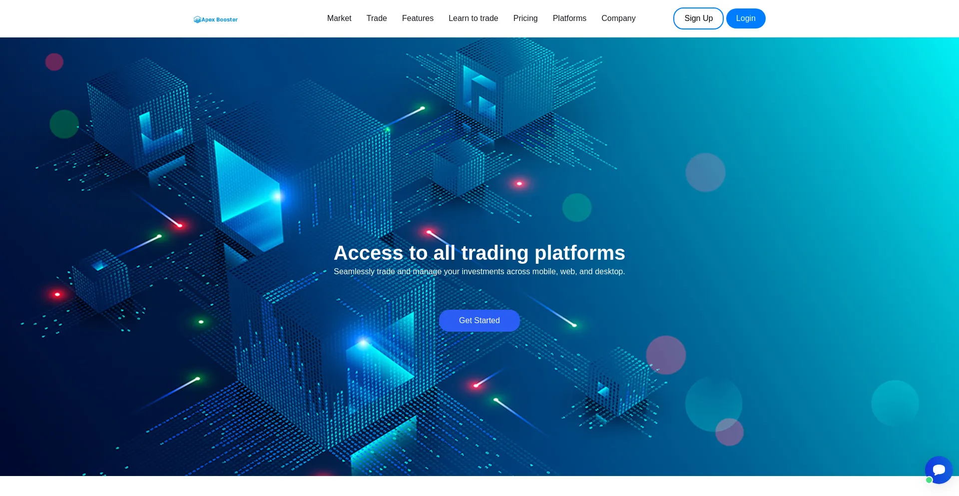 Website screenshot of Apexbooster.com