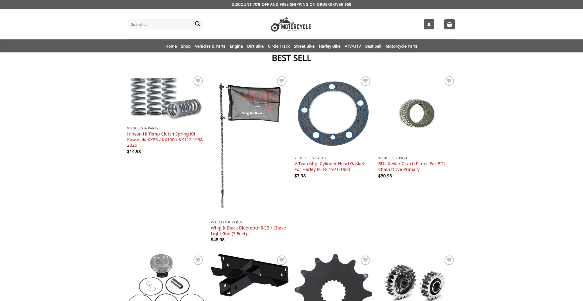 Apexmotogear.com Screenshot