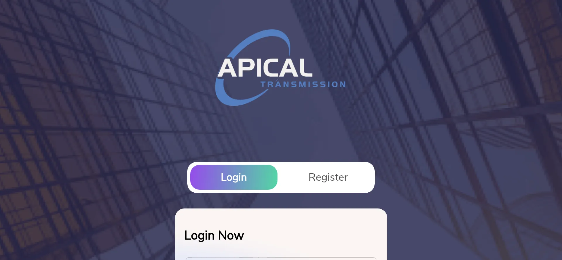 Website screenshot of Apicaltransmission.cloud