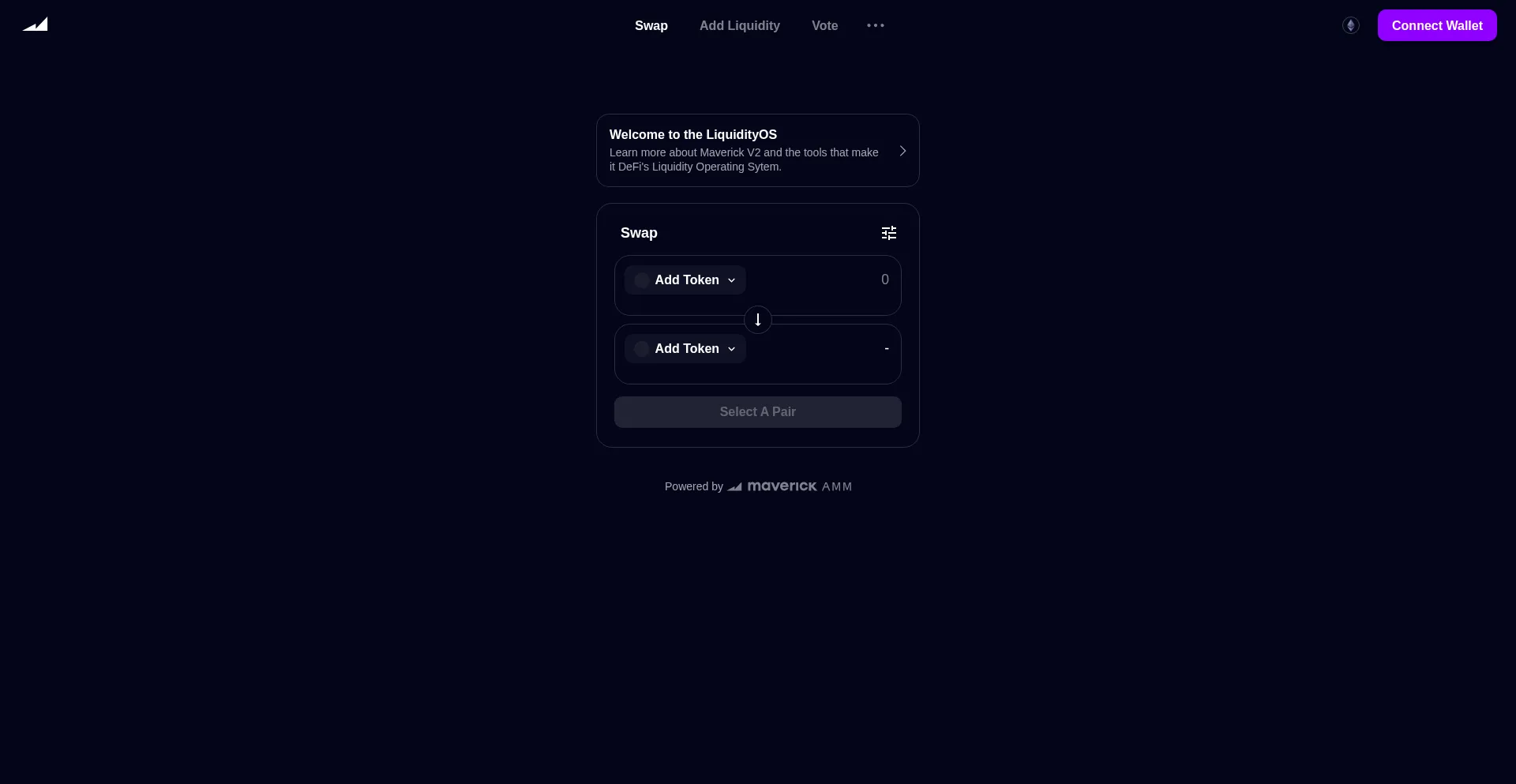 Website screenshot of App.mav.xyz
