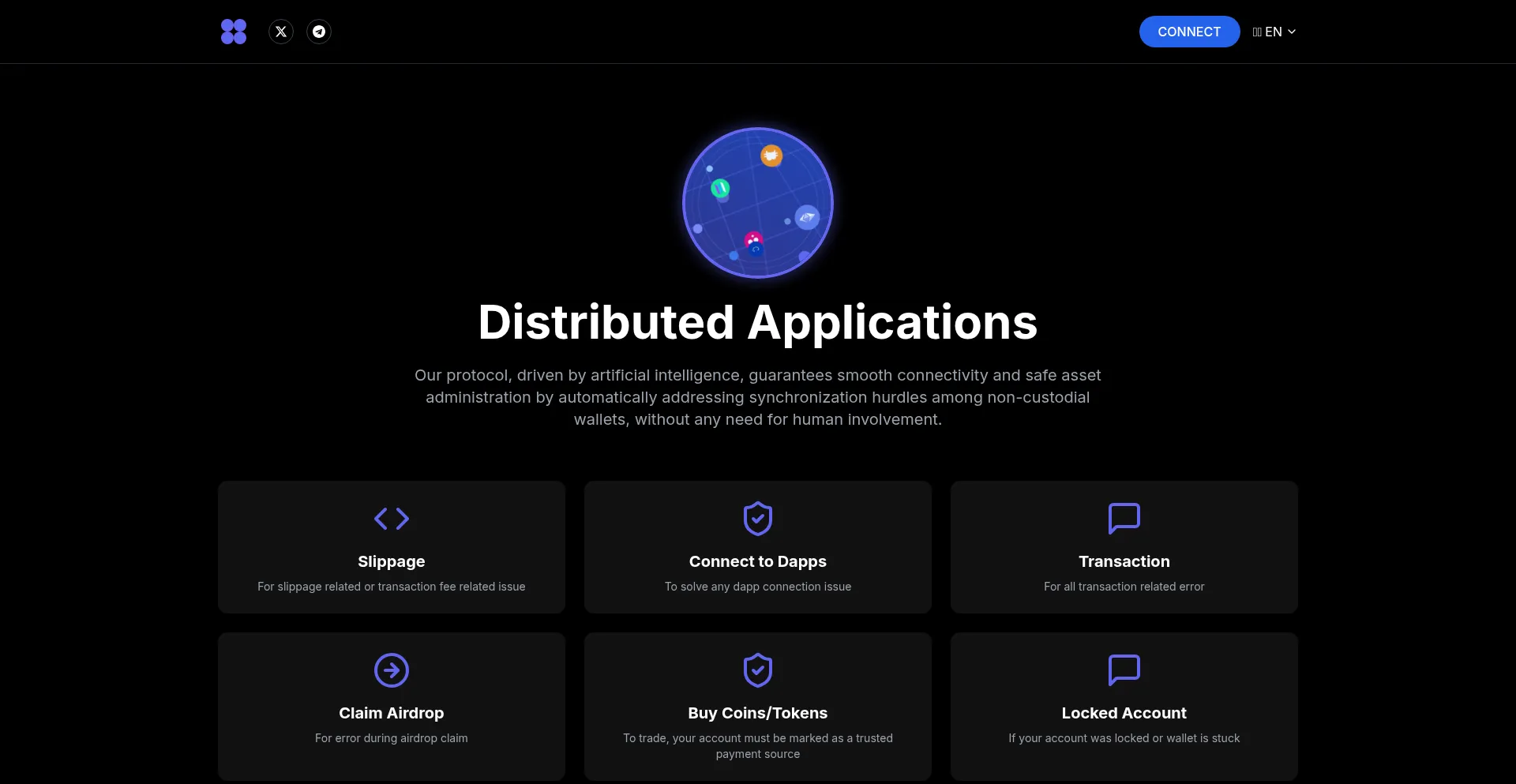 Website screenshot of App.nodeweb3errors.pro