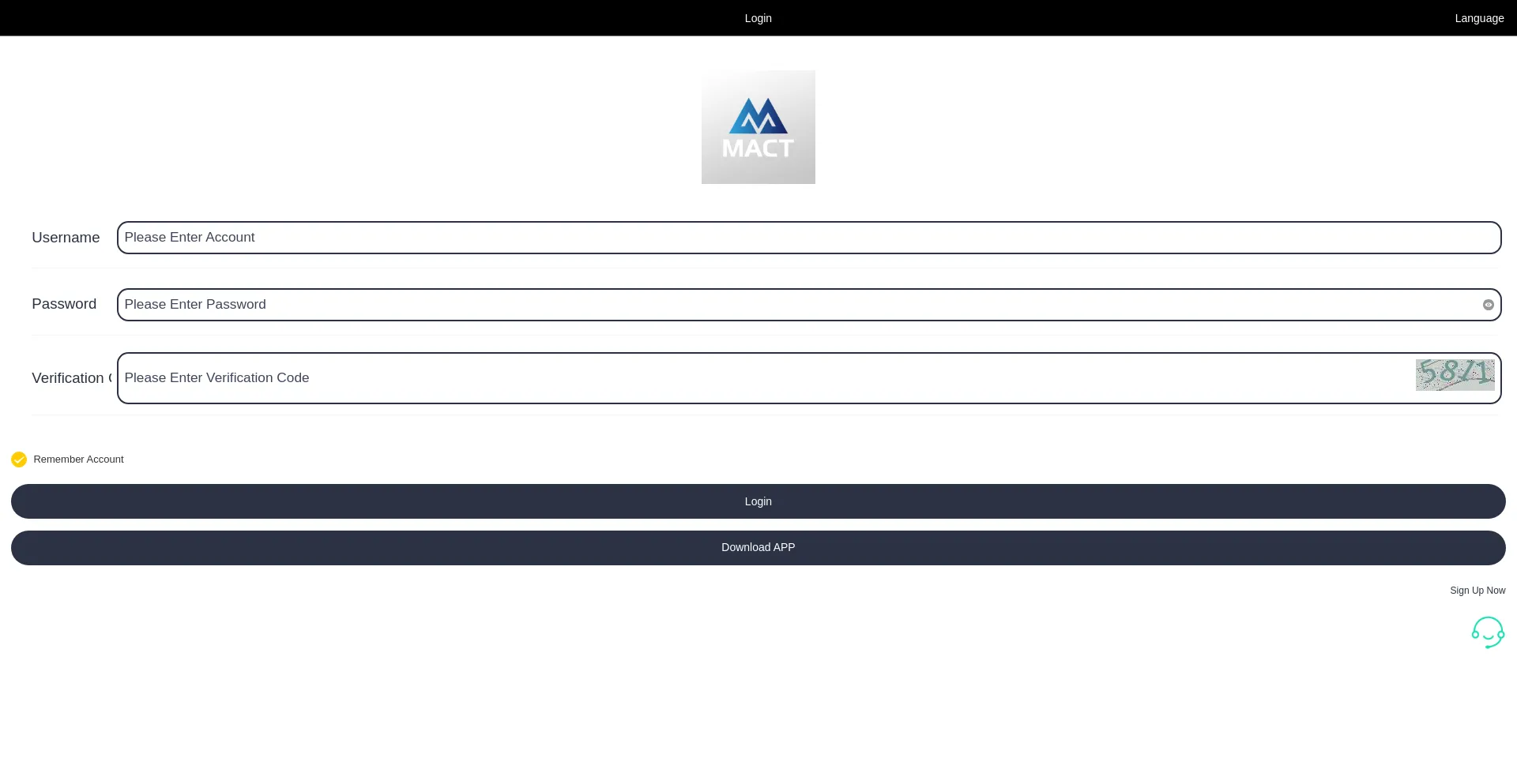 Website screenshot of App-mact.com