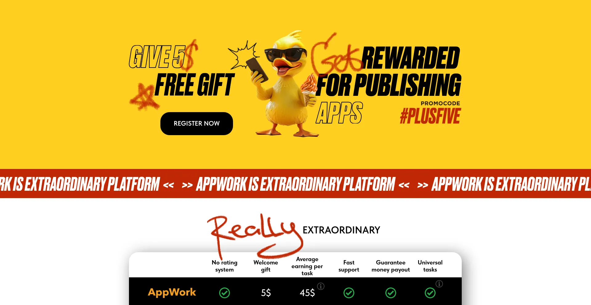 Website screenshot of App-work.pro