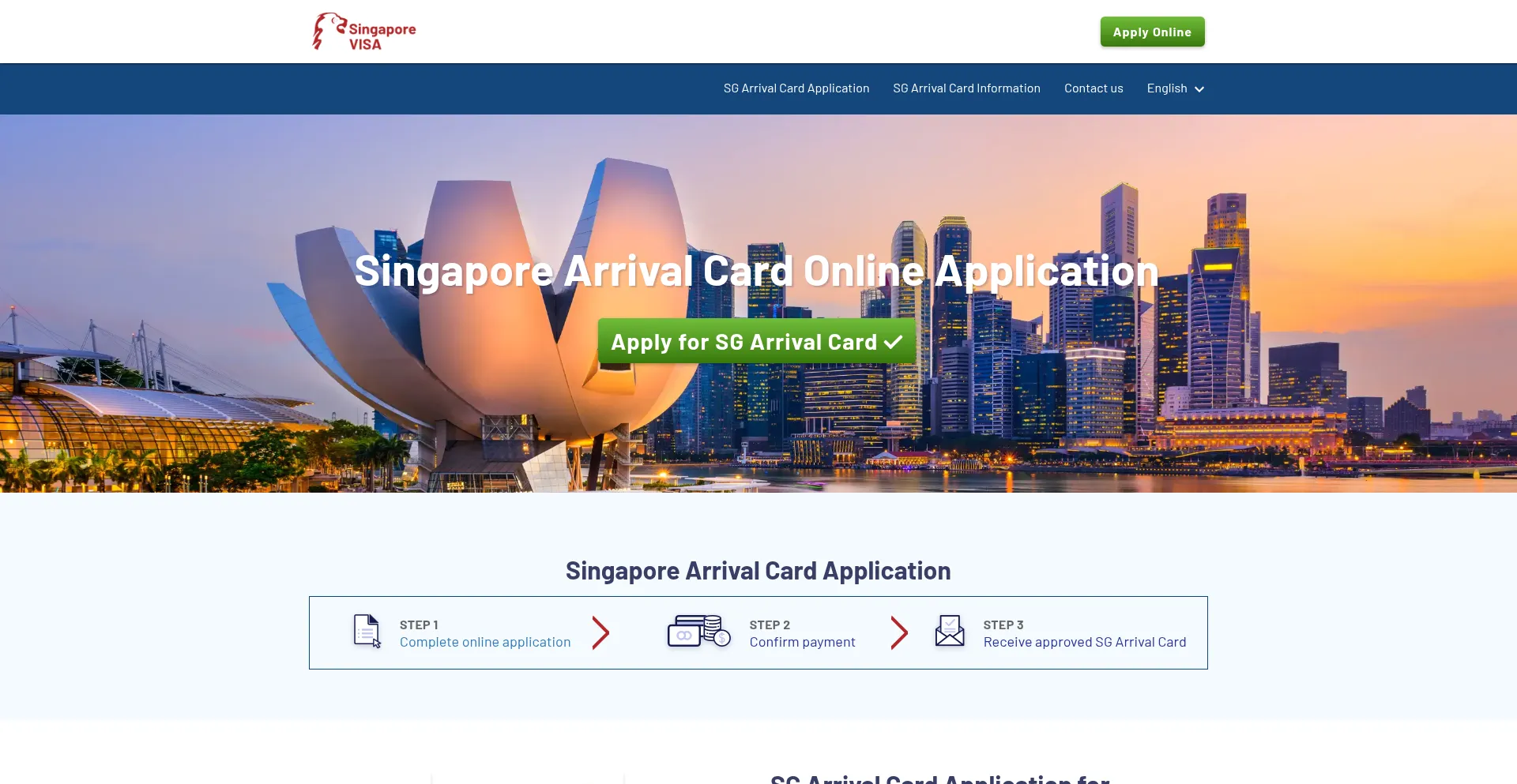 Application.sgentrycard.com