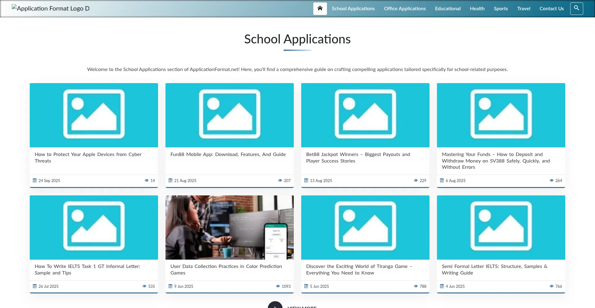 Applicationformat.net Screenshot