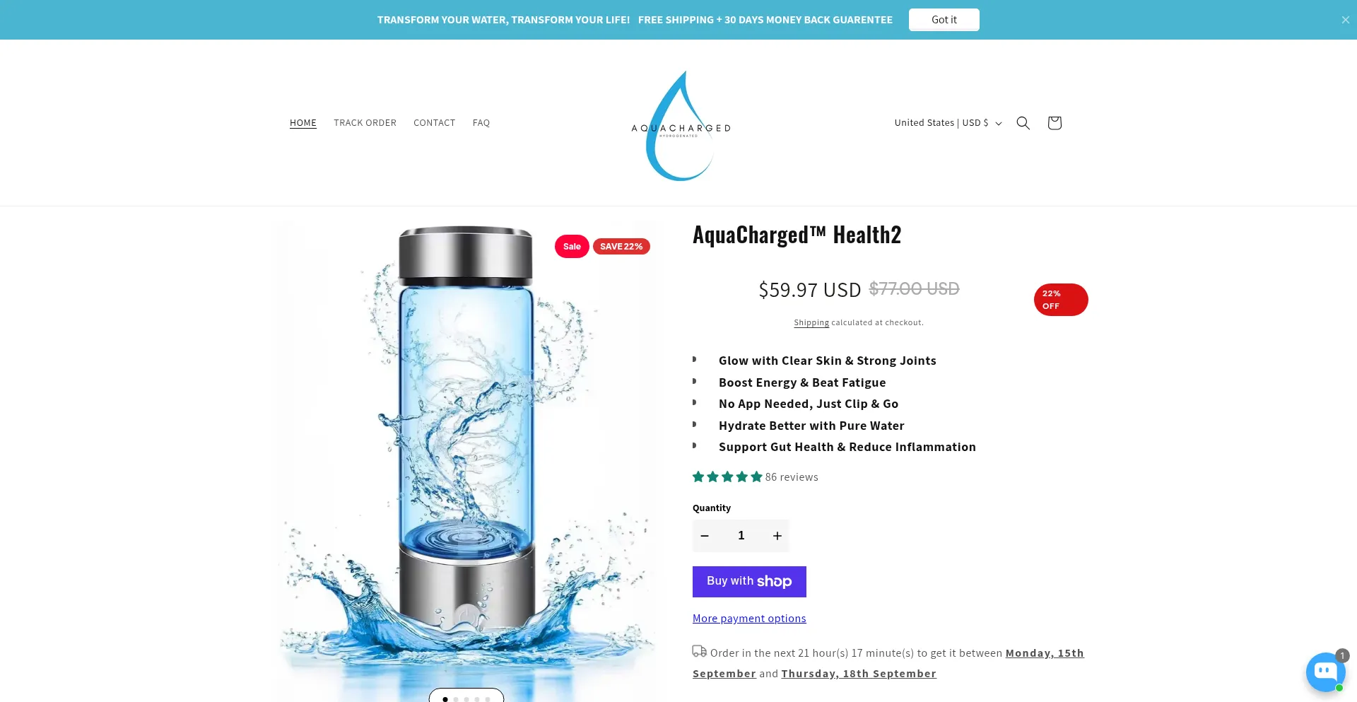 Aquacharged.store 安全可靠吗？